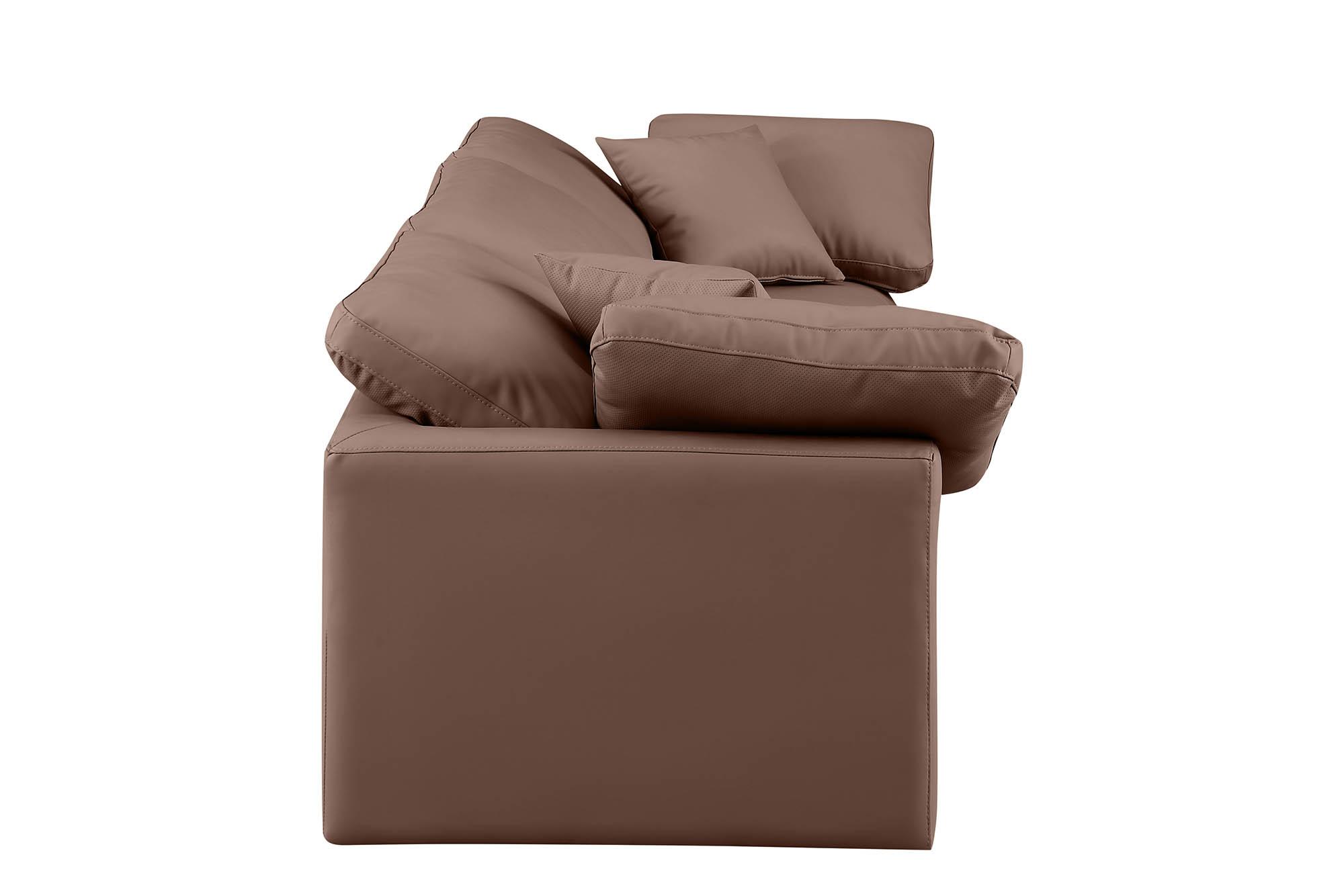 

        
Meridian Furniture INDULGE 146Brown-S105 Modular Sofa Brown Faux Leather 094308315683
