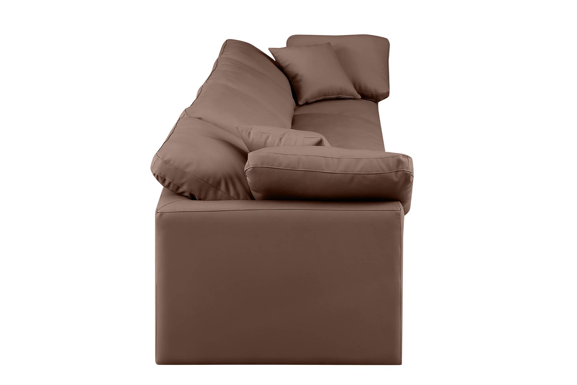 

        
Meridian Furniture INDULGE 146Brown-S140 Modular Sofa Brown Faux Leather 094308315706
