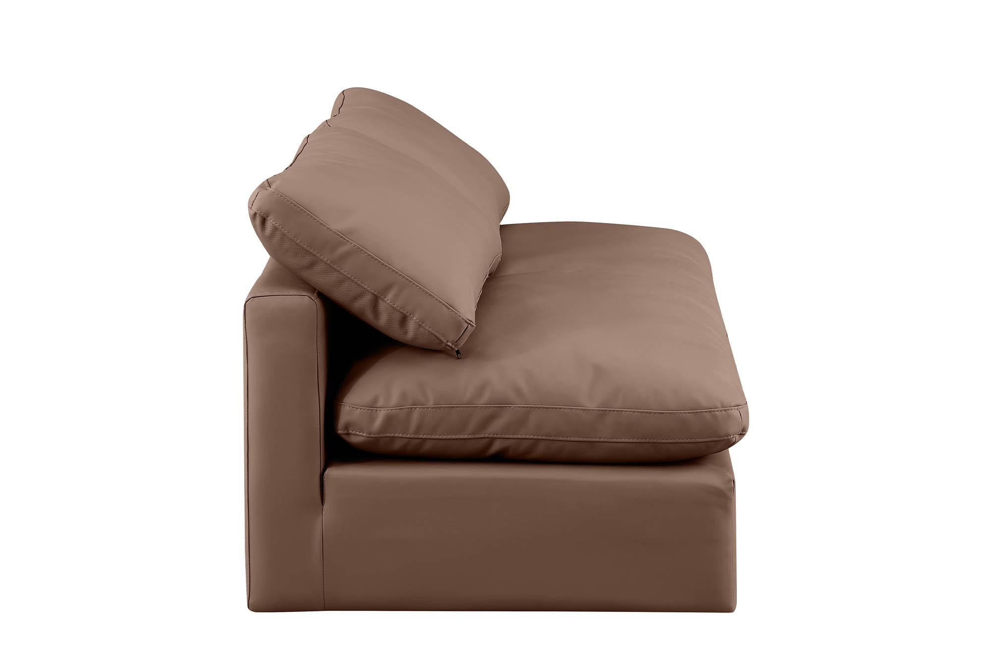 

        
Meridian Furniture INDULGE 146Brown-S2 Modular Sofa Brown Faux Leather 094308315652
