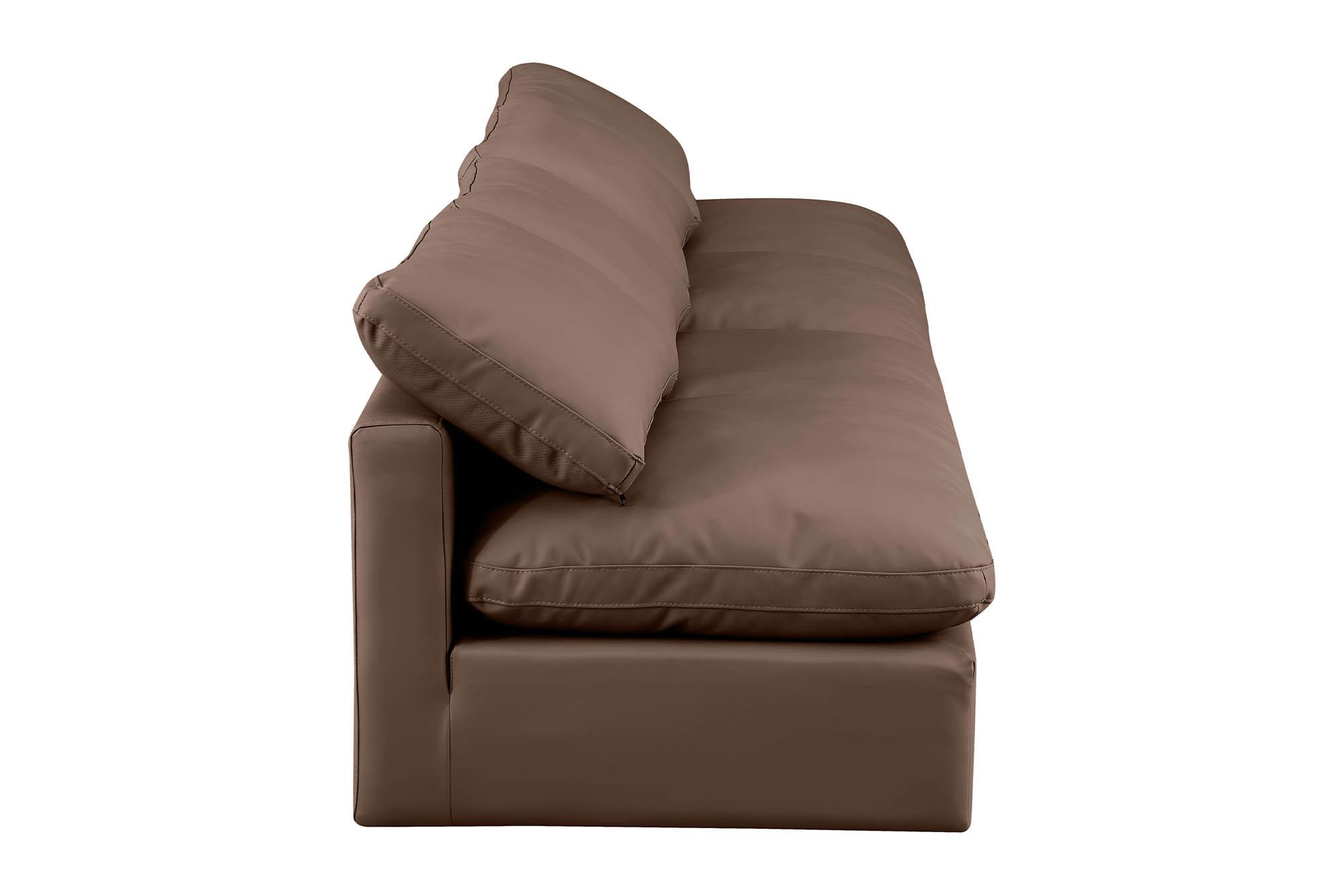 

        
Meridian Furniture INDULGE 146Brown-S4 Modular Sofa Brown Faux Leather 094308315690
