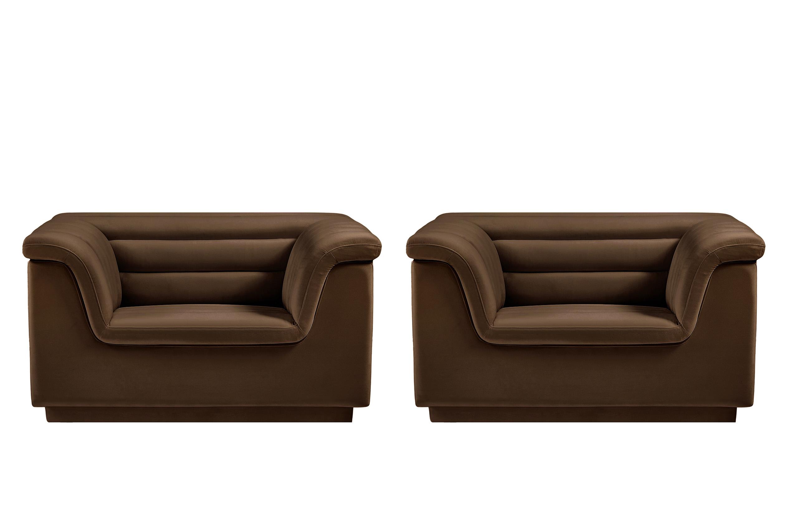 

    
Meridian Furniture CASCADE 192Brown-C-Set Arm Chair Set Brown 192Brown-C-Set-2
