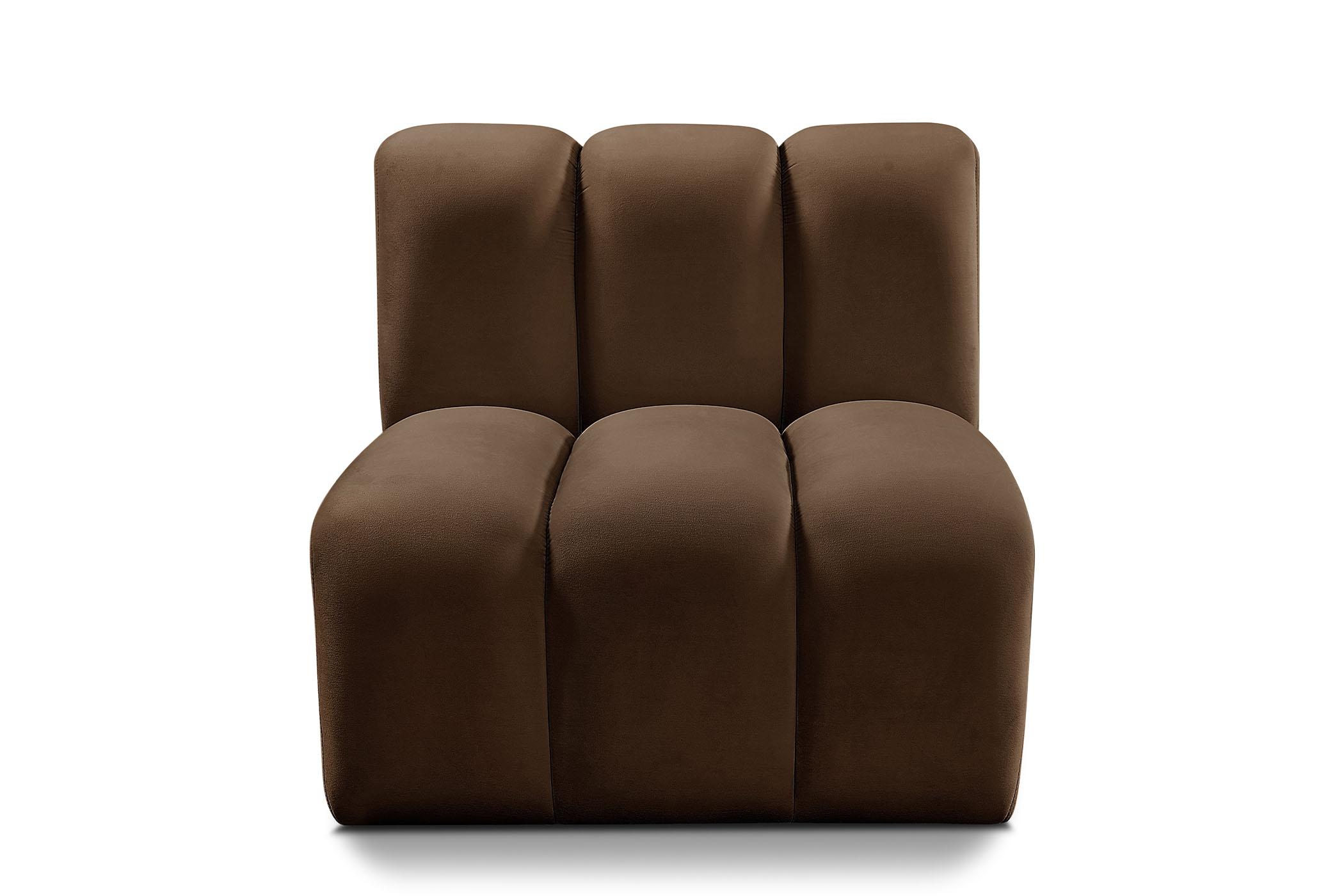 

        
Meridian Furniture ARC 103Brown-ST Modular Chair Brown Velvet 094308300153
