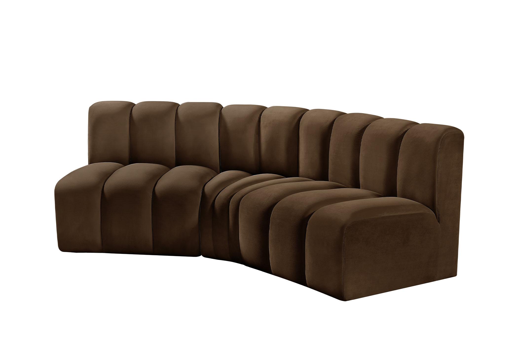 

    
103Brown-S3B Meridian Furniture Modular Sectional Sofa
