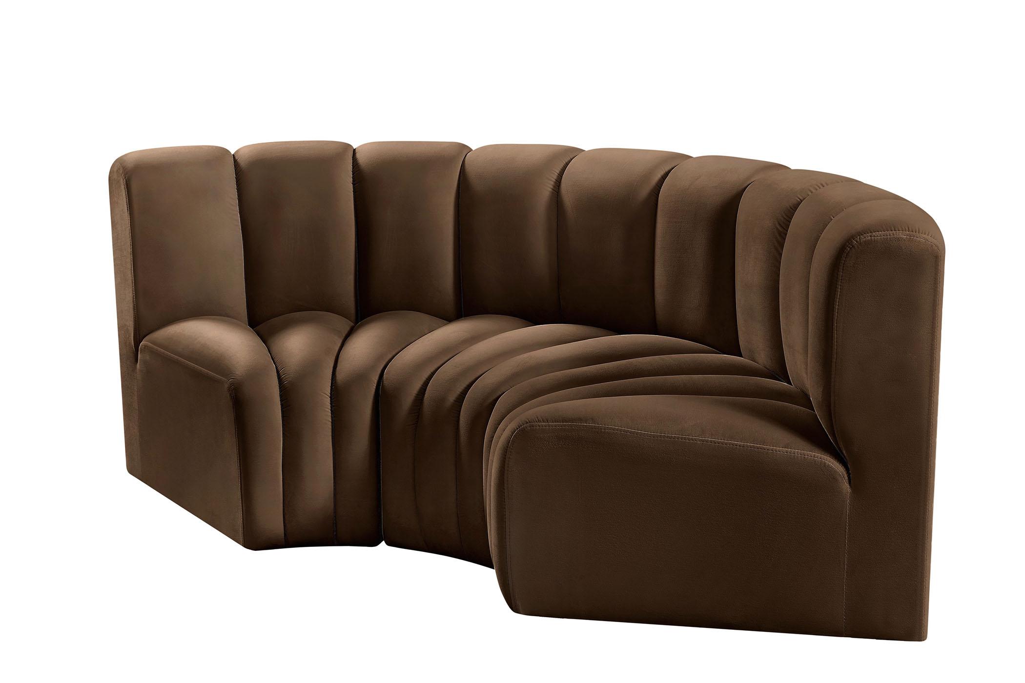 

    
103Brown-S3C Meridian Furniture Modular Sectional Sofa
