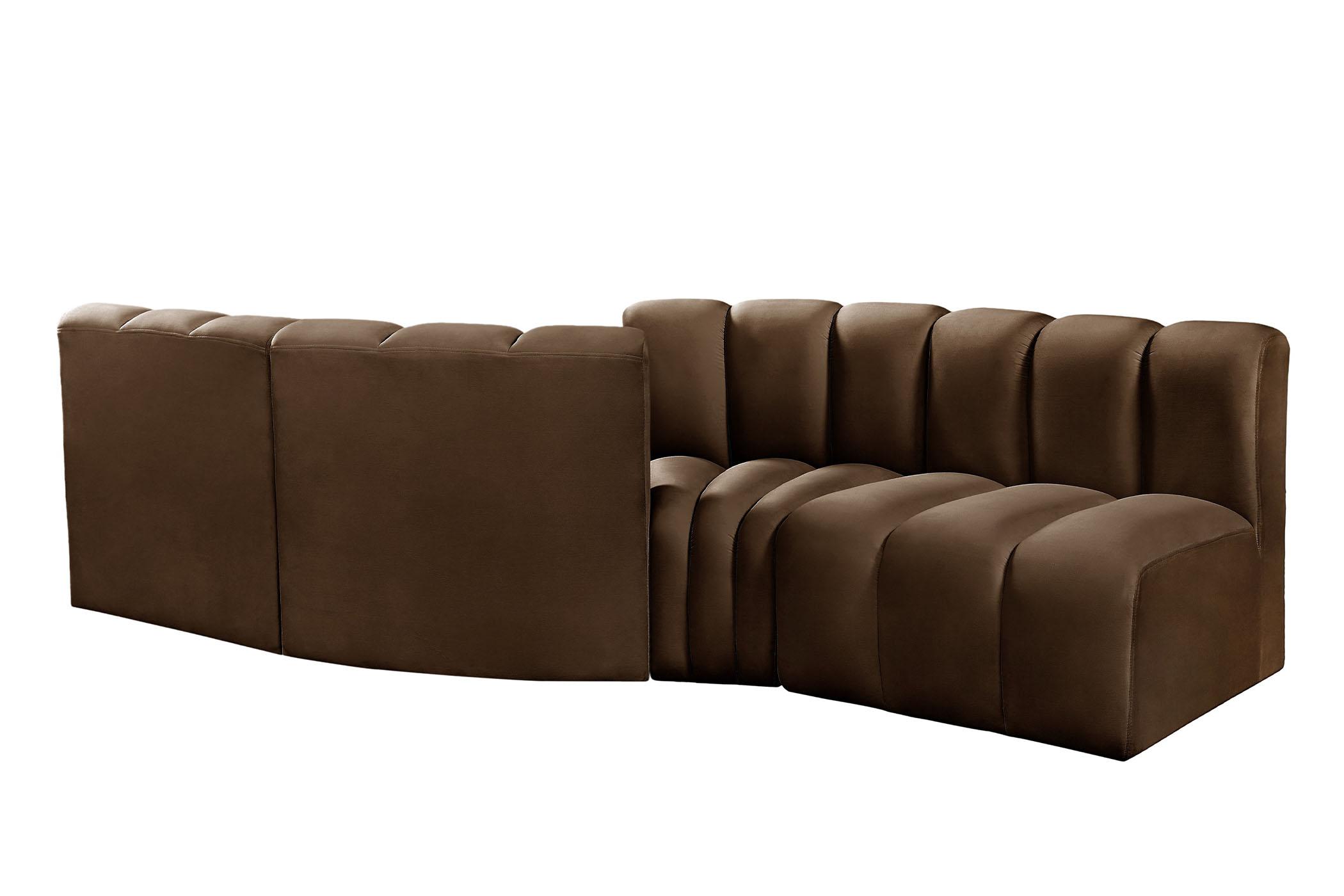 

    
103Brown-S4A Meridian Furniture Modular Sectional Sofa
