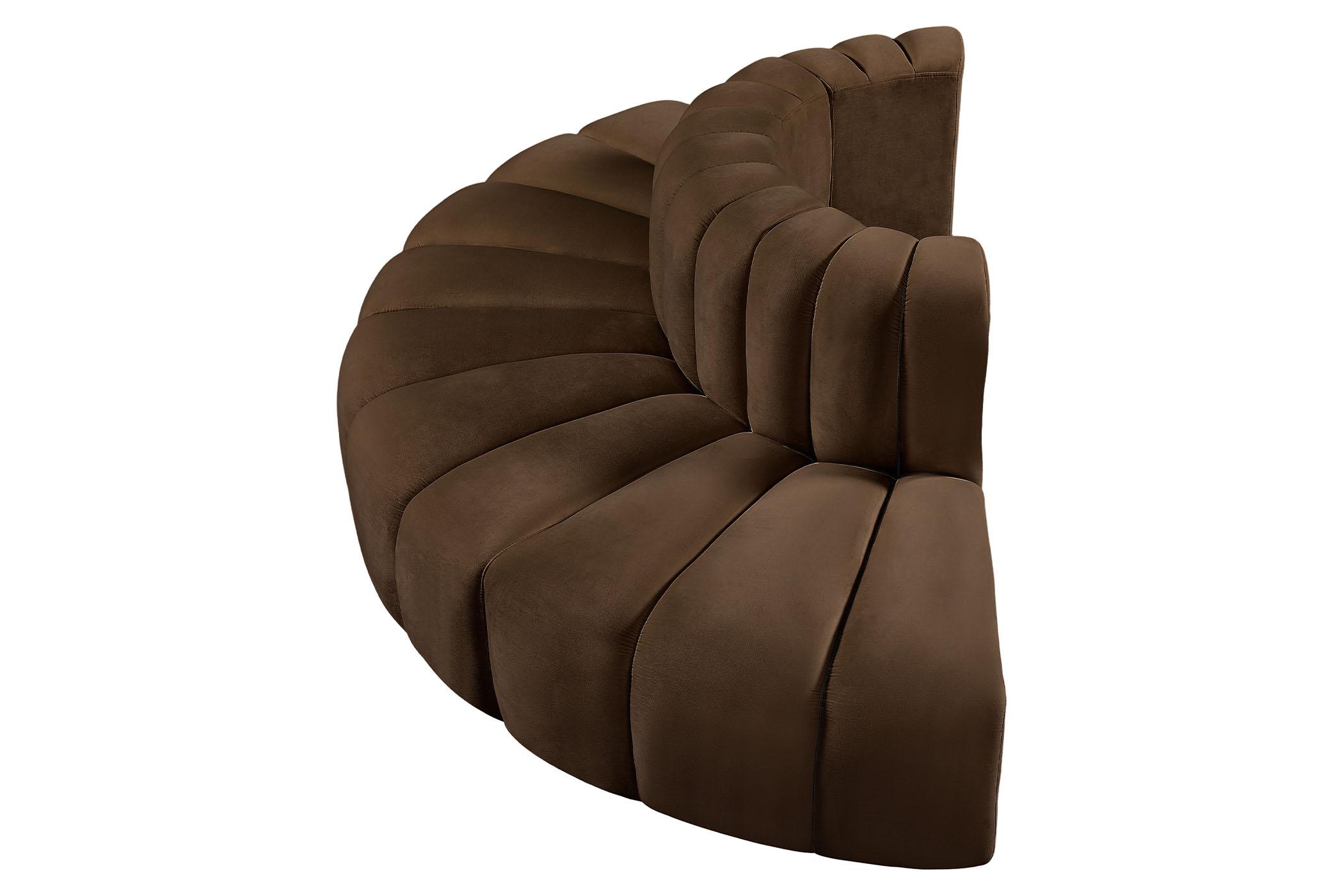

    
103Brown-S4G Meridian Furniture Modular Sectional Sofa
