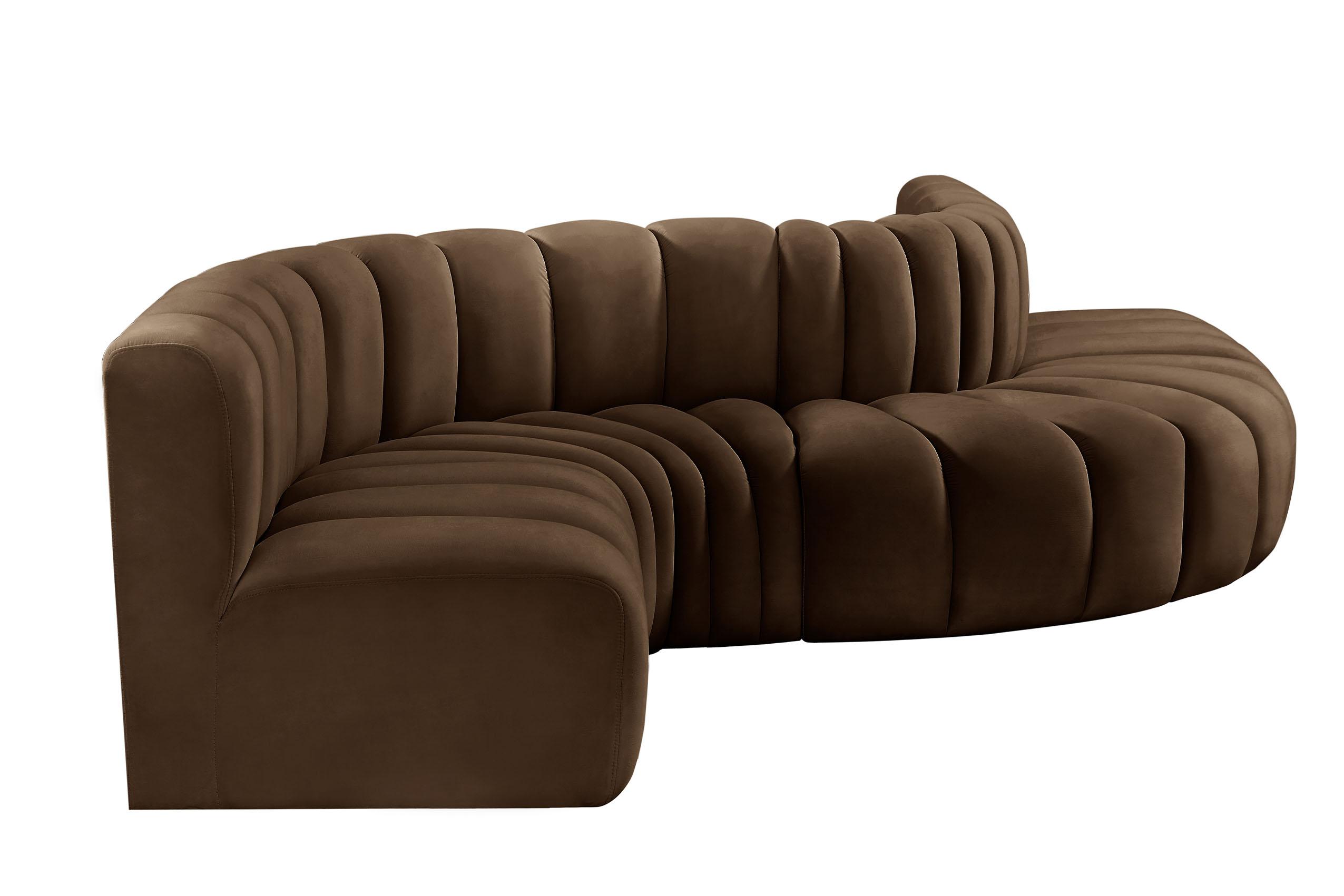 

    
103Brown-S6A Meridian Furniture Modular Sectional Sofa
