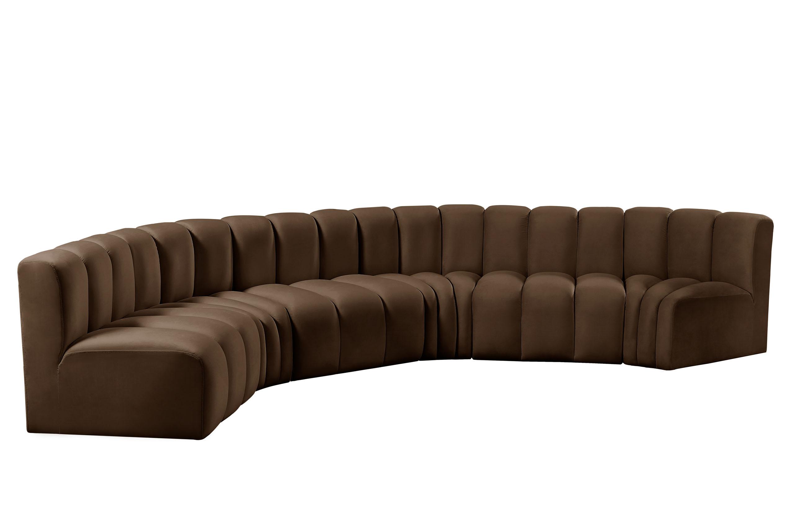 

    
103Brown-S6B Meridian Furniture Modular Sectional Sofa
