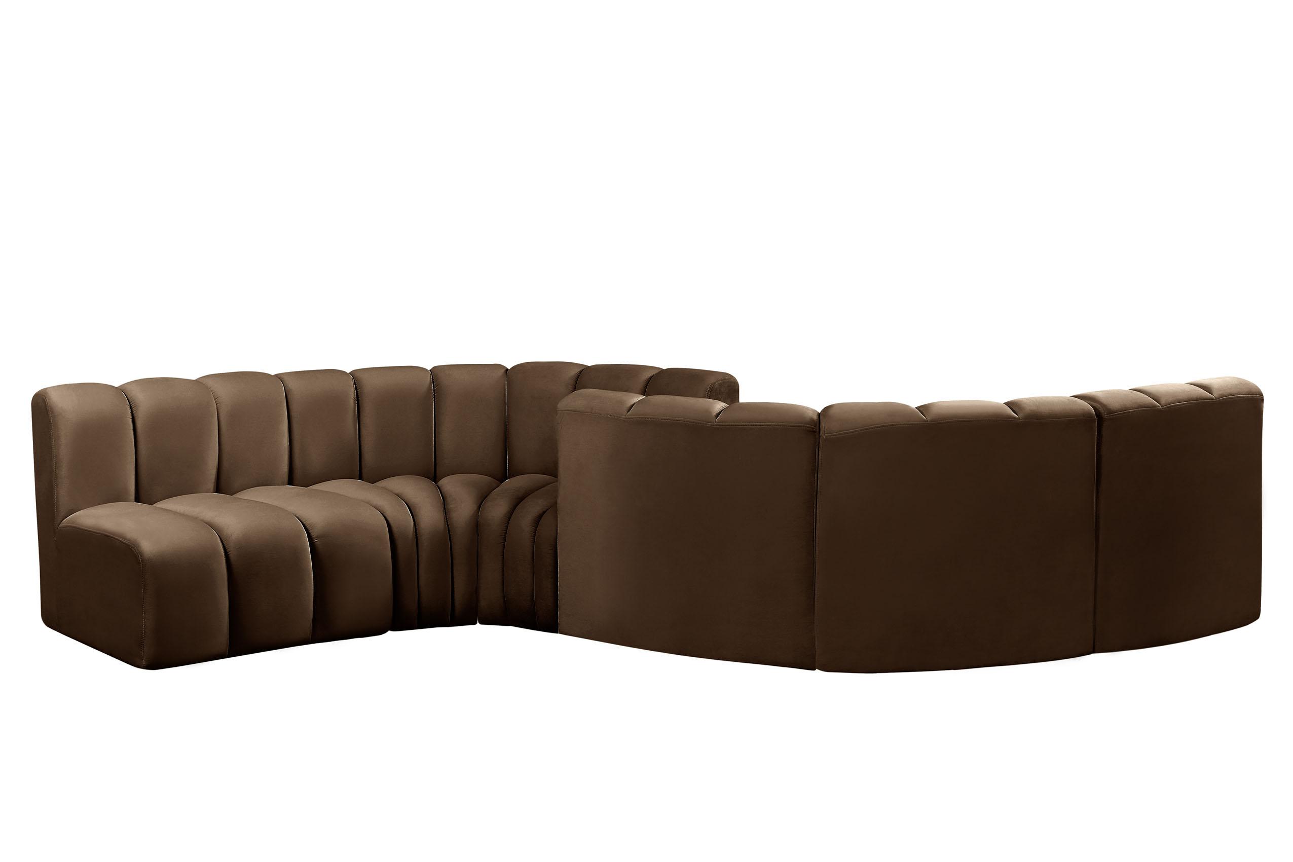 

    
103Brown-S6D Meridian Furniture Modular Sectional Sofa
