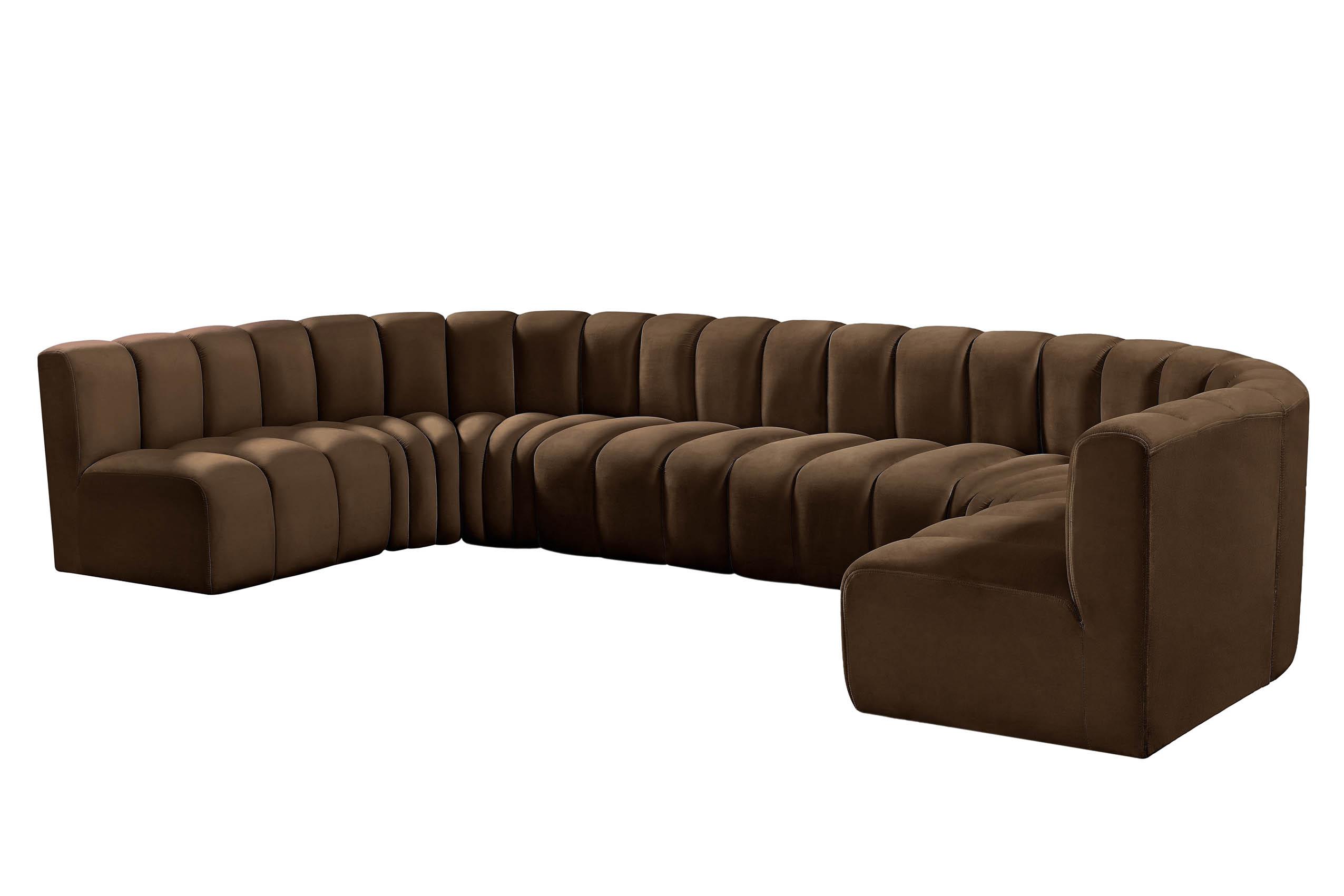 

    
103Brown-S8A Meridian Furniture Modular Sectional Sofa
