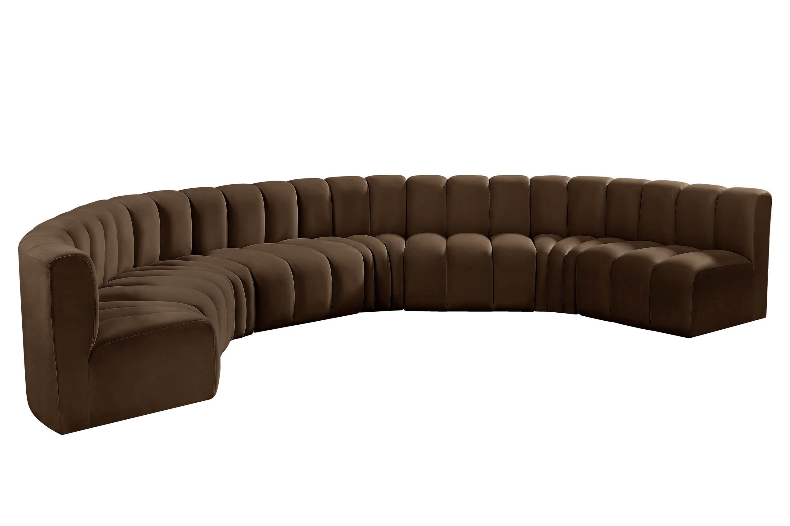 

    
103Brown-S8B Meridian Furniture Modular Sectional Sofa
