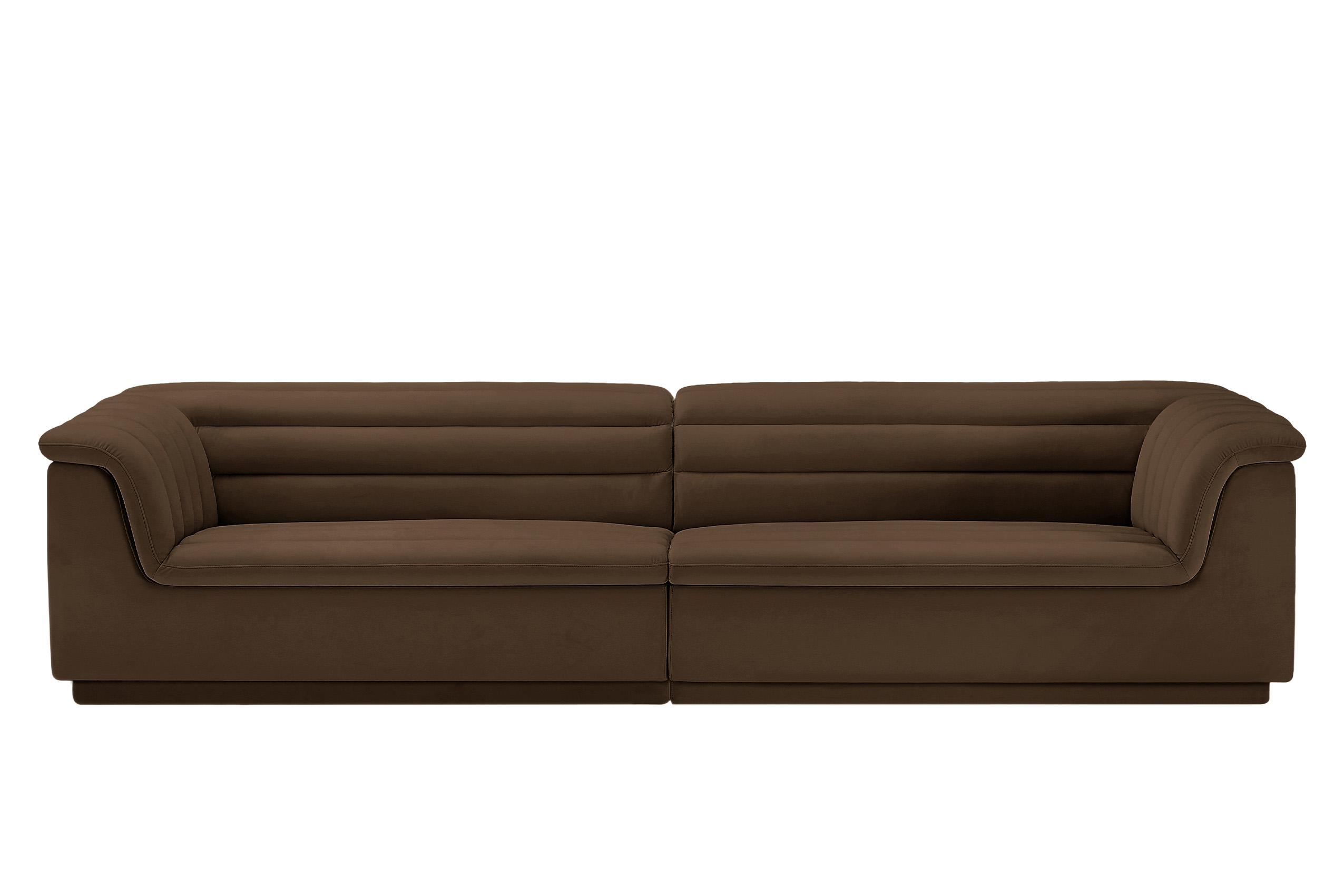 

        
Meridian Furniture CASCADE 194Brown-S119 Modular Sofa Brown Velvet 94308304748
