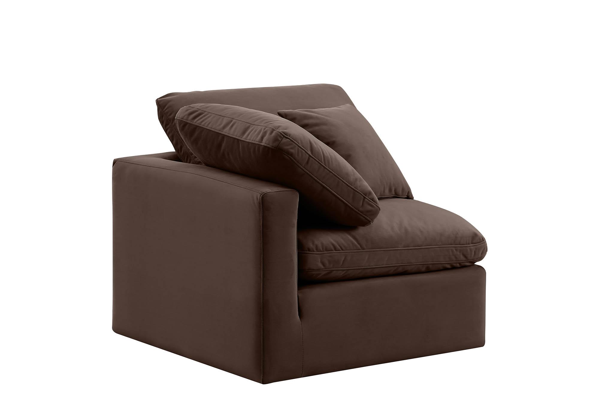 

        
Meridian Furniture INDULGE 147Brown-Corner Corner chair Brown Velvet 094308313696
