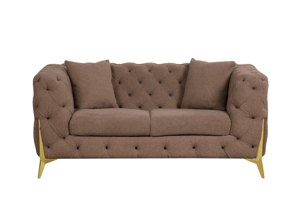 

    
Galaxy Home Furniture CONTEMPO Sofa Set Brown 601955549882-2PC
