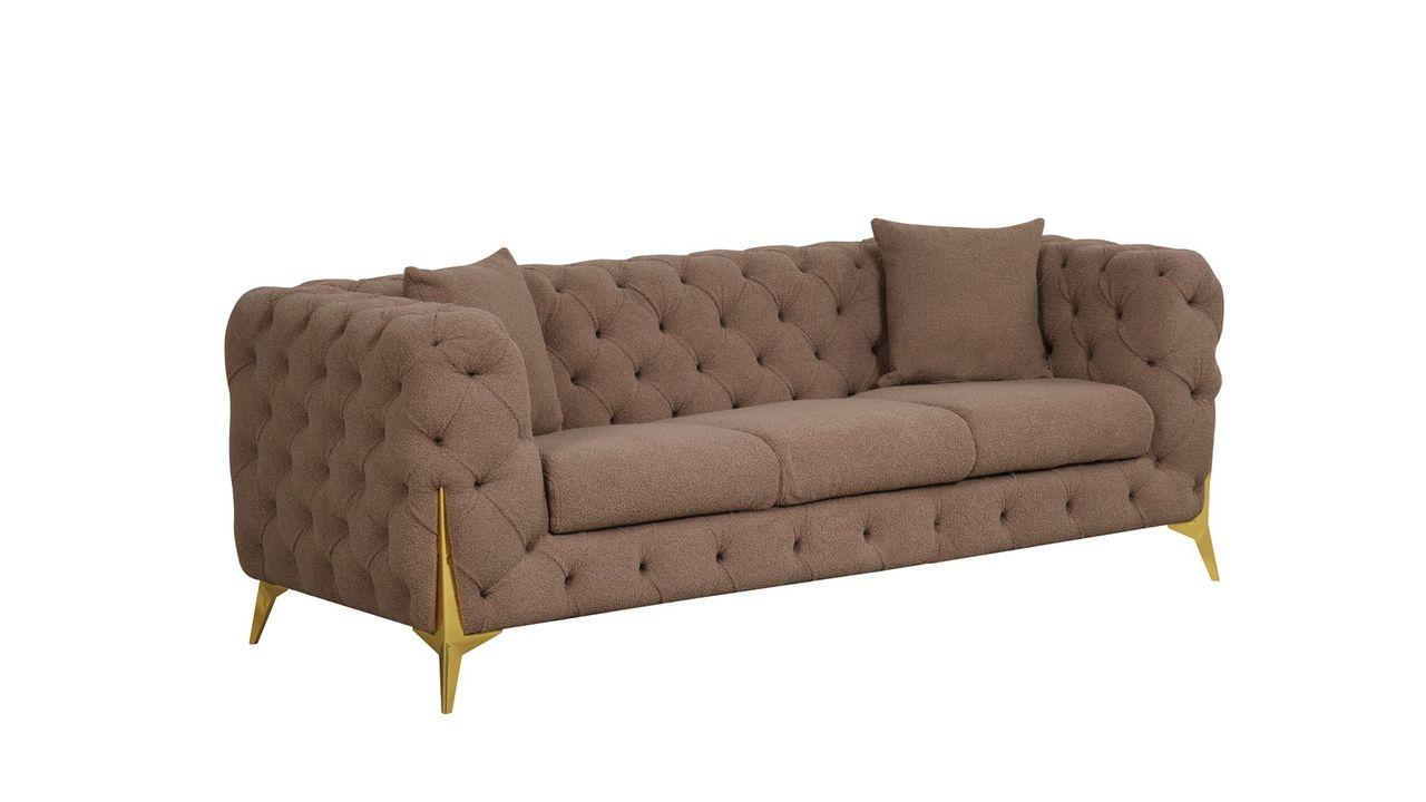 

        
Galaxy Home Furniture CONTEMPO Sofa Set Brown Velvet 601955549882
