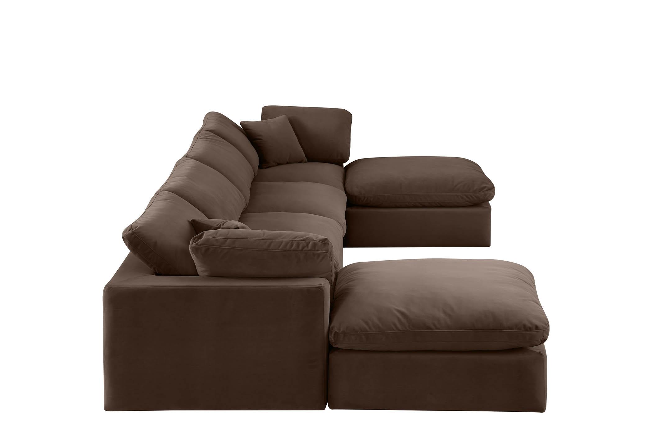 

        
Meridian Furniture 189Brown-Sec6B Modular Sectional Brown Velvet 094308290249
