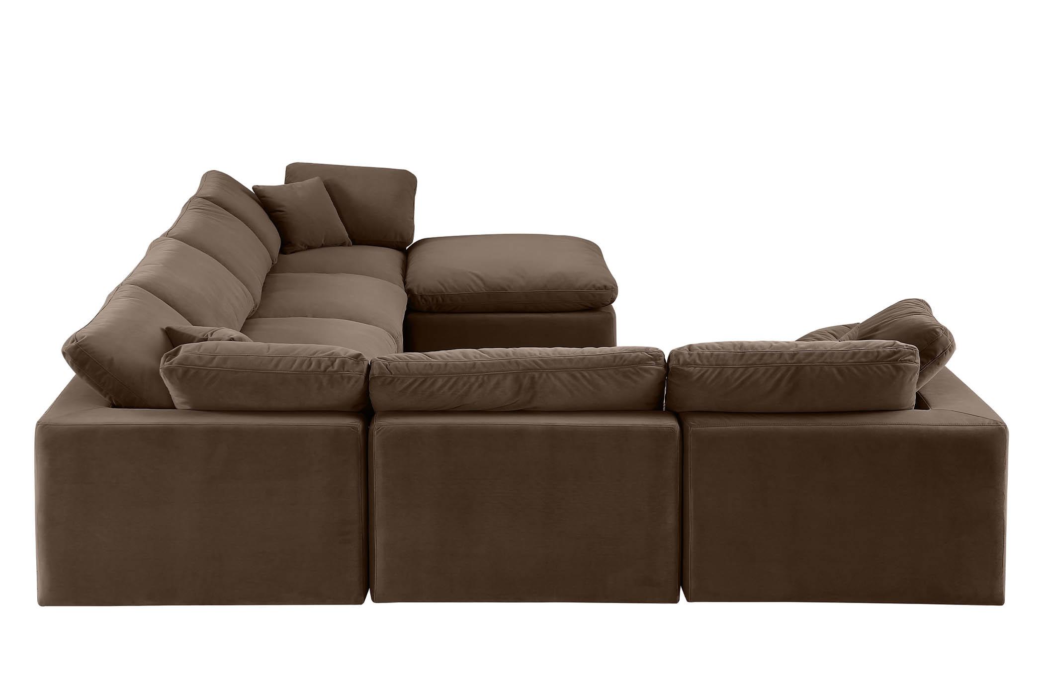 

        
Meridian Furniture 189Brown-Sec7A Modular Sectional Brown Velvet 094308290270
