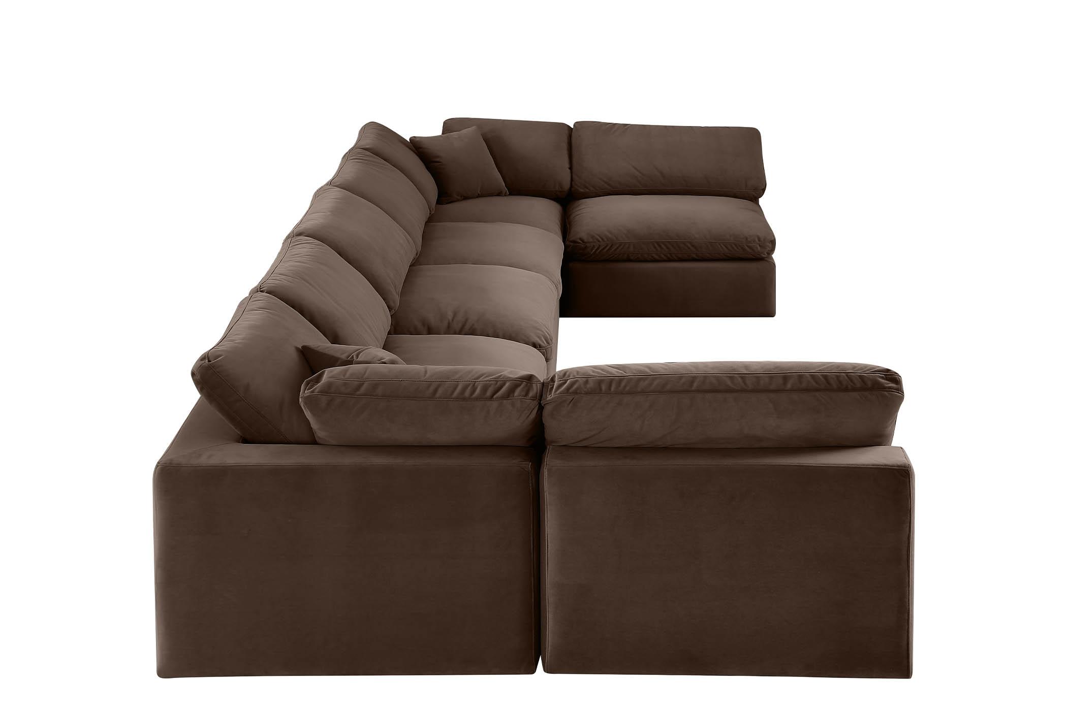 

        
Meridian Furniture 189Brown-Sec7B Modular Sectional Brown Velvet 094308290287
