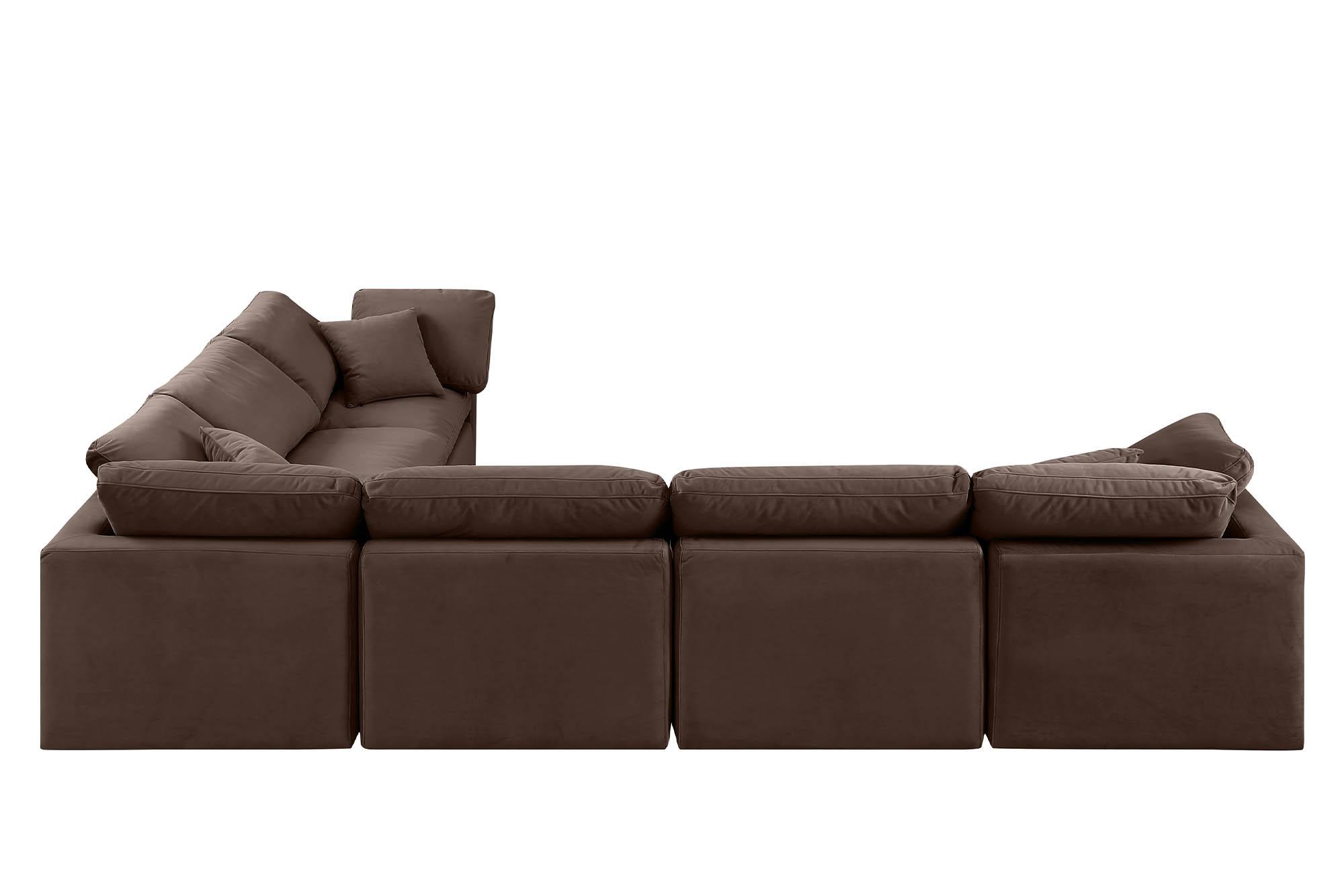 

    
147Brown-Sec6A Meridian Furniture Modular Sectional Sofa
