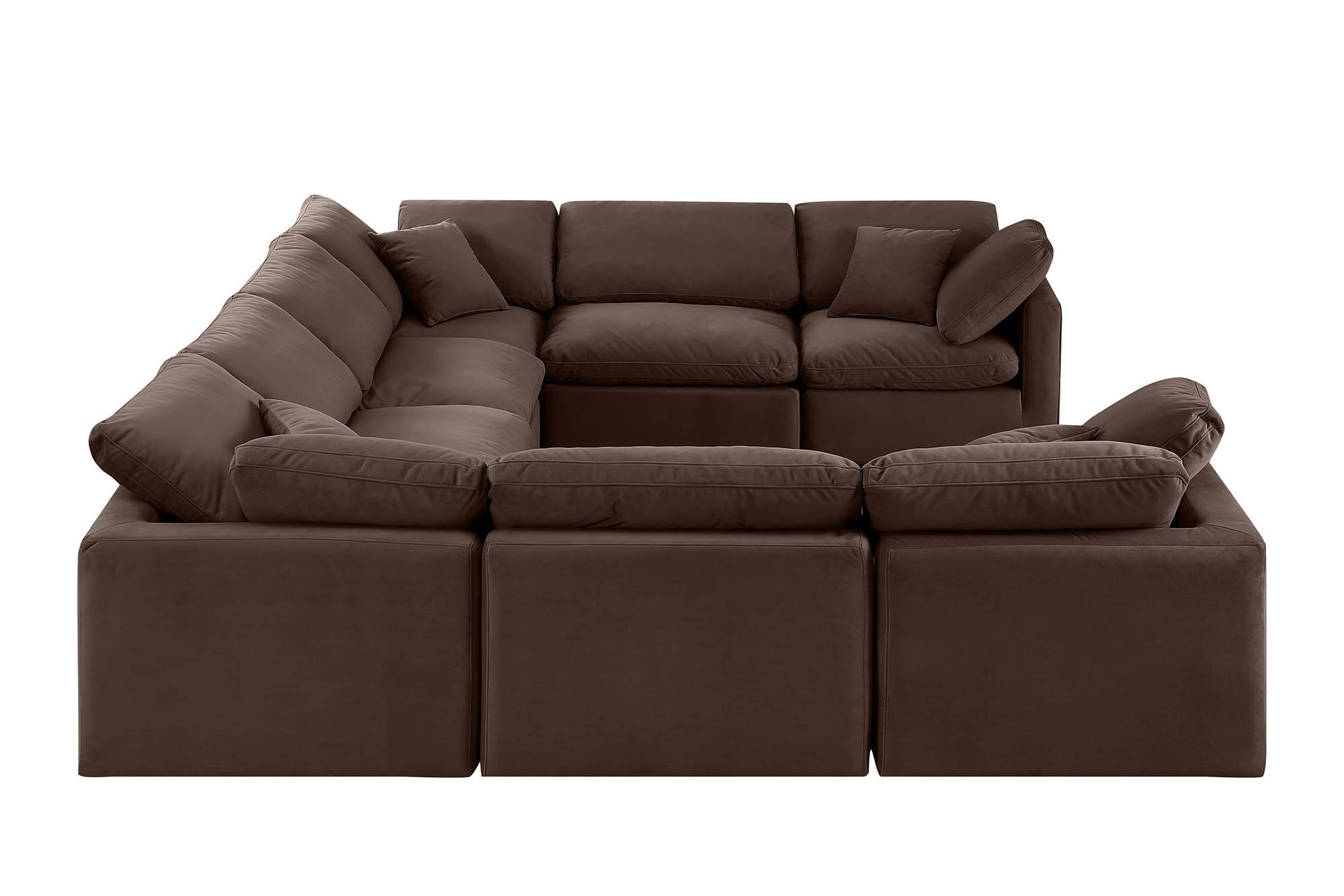 

    
147Brown-Sec8A Meridian Furniture Modular Sectional Sofa
