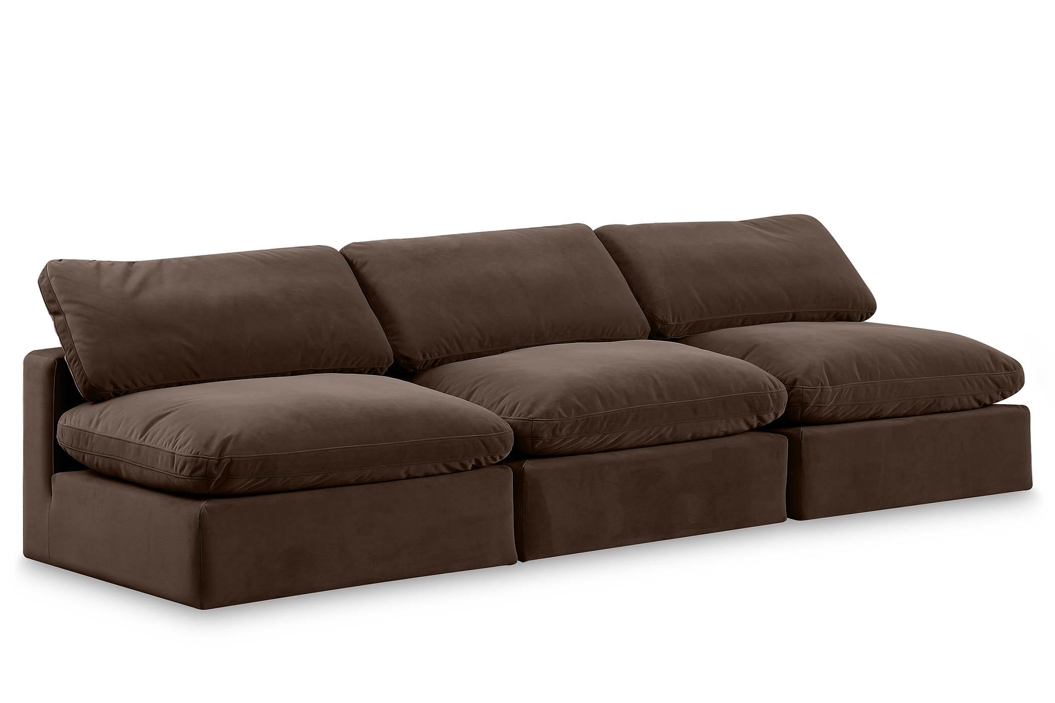 

    
Brown Velvet Modular Sofa COMFY 189Brown-S117 Meridian Contemporary Modern

