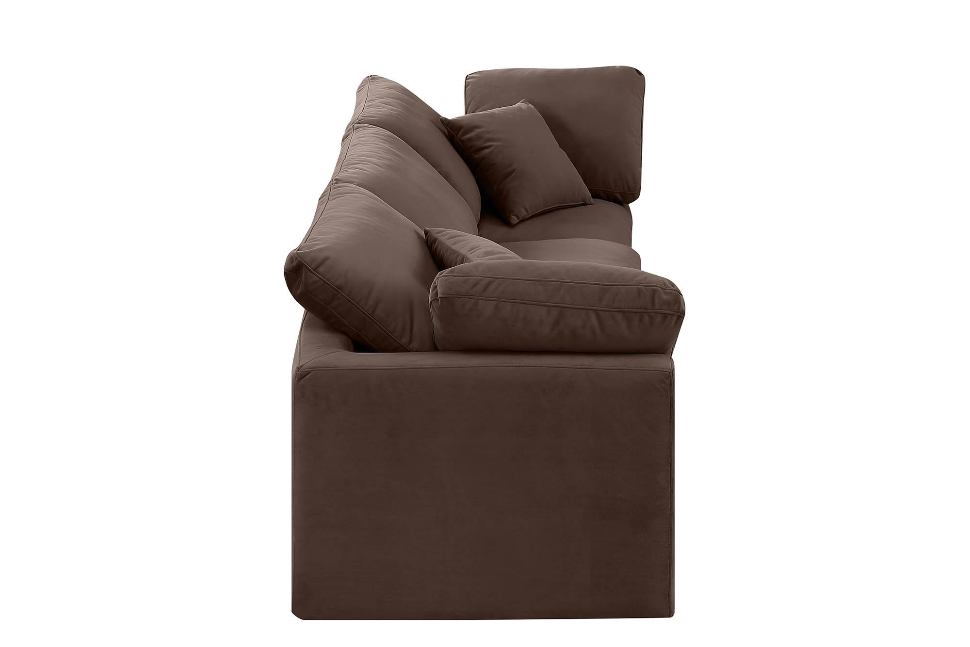 

        
Meridian Furniture INDULGE 147Brown-S105 Modular Sofa Brown Velvet 094308316826
