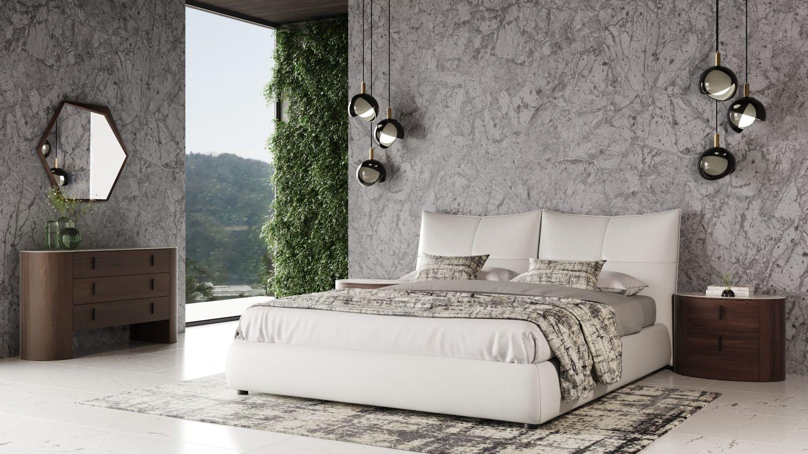 

    
Brown & White Genuine Leather King Panel Bedroom Set 5Pcs by VIG Modrest Patrick Chelton
