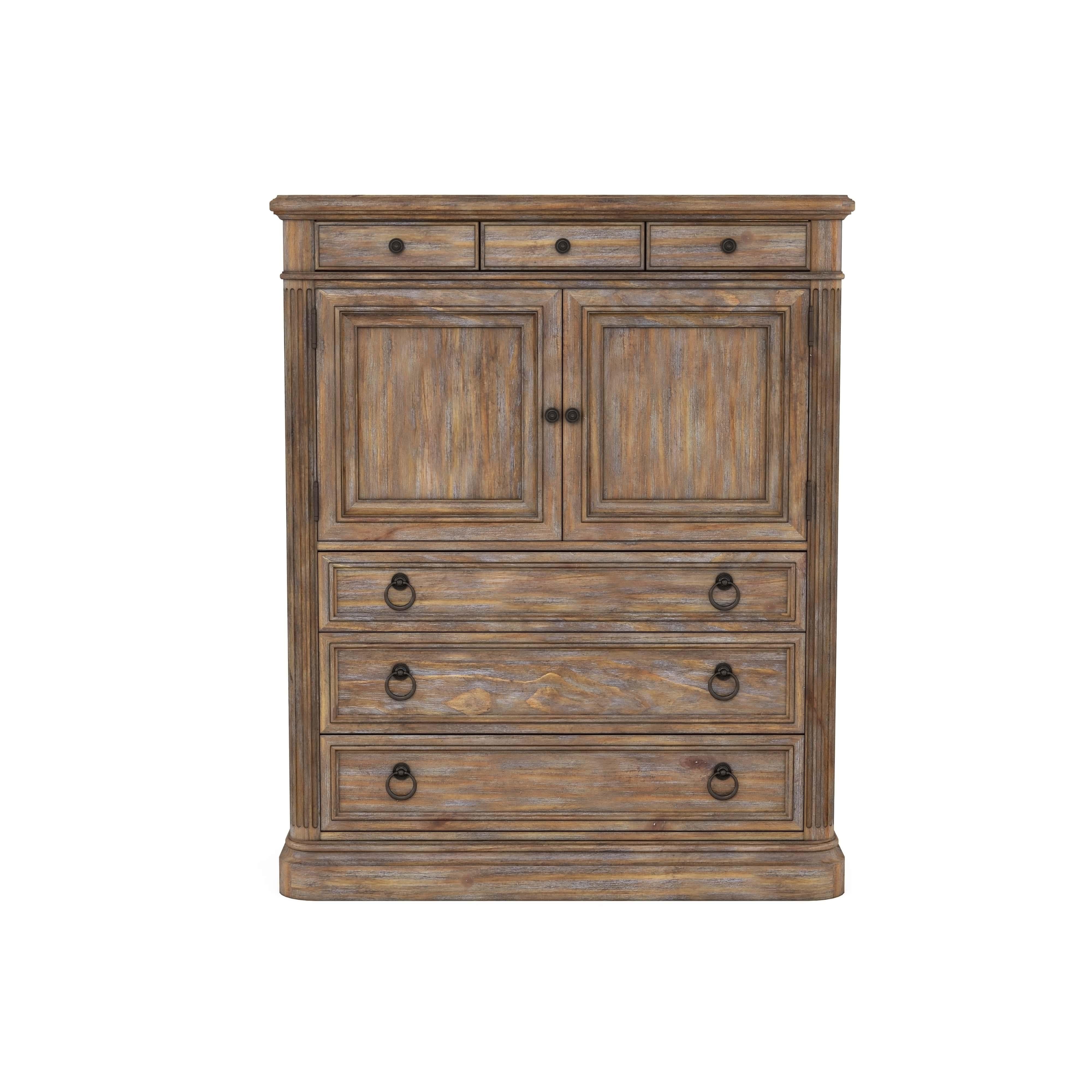 Traditional, Farmhouse Chest Architrave 277152-2608 in Brown, Beige 