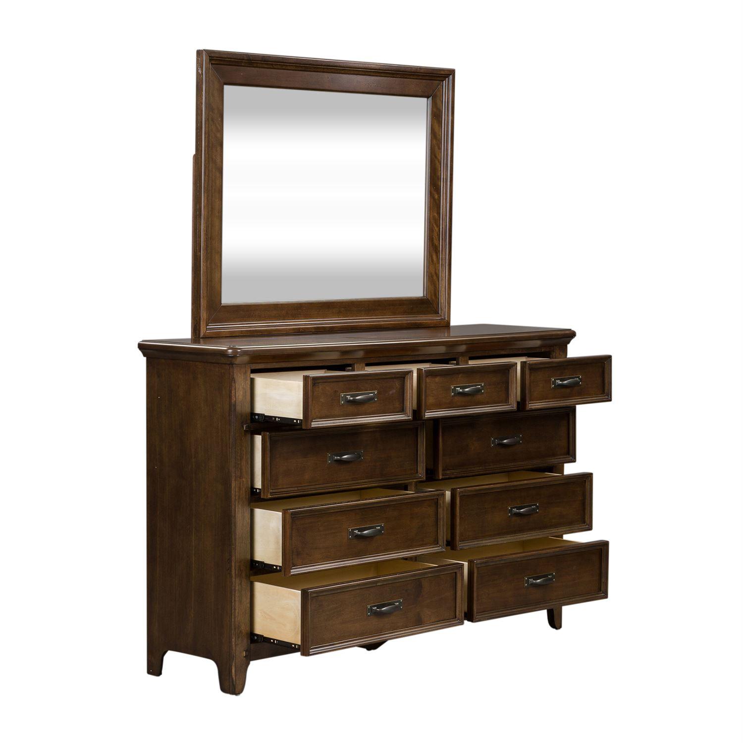 

                    
Liberty Furniture Saddlebrook  (184-BR) Dresser w/Mirror Brown  Purchase 
