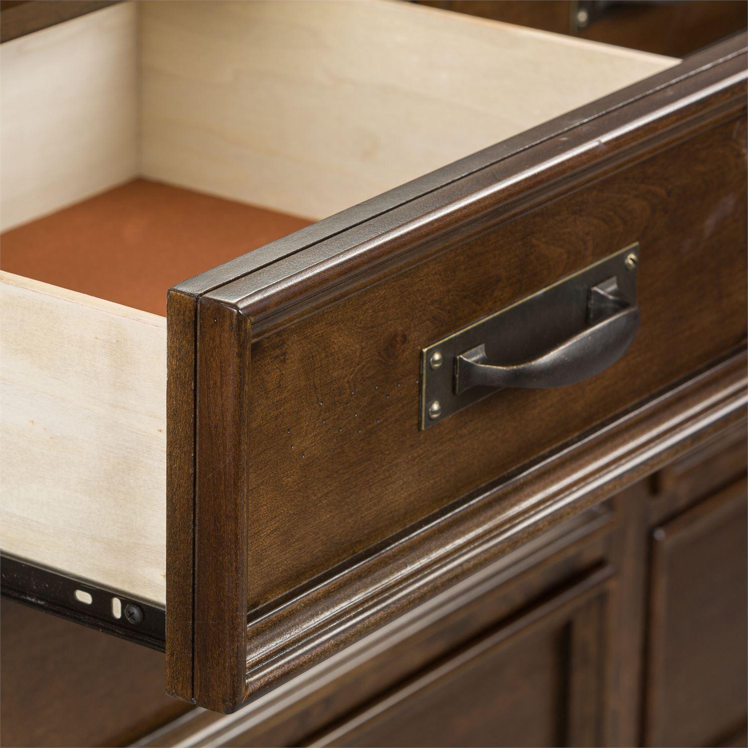 

    
184-BR-DM Tobacco Finish Wood Dresser & Mirror 2Pcs Saddlebrook (184-BR) Liberty Furniture

