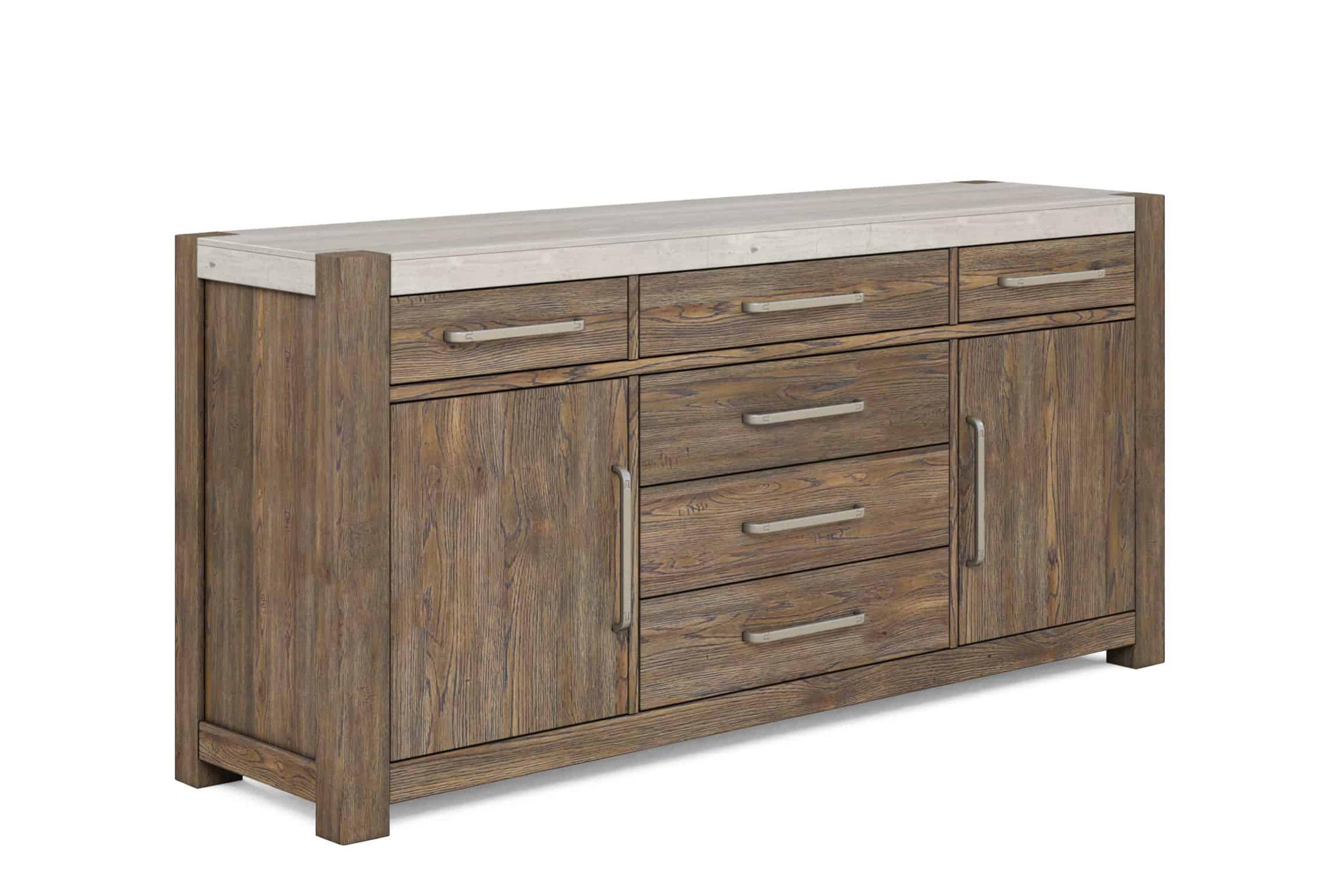Contemporary, Modern, Traditional Credenza 284252-2303 284252-2303 in Brown 
