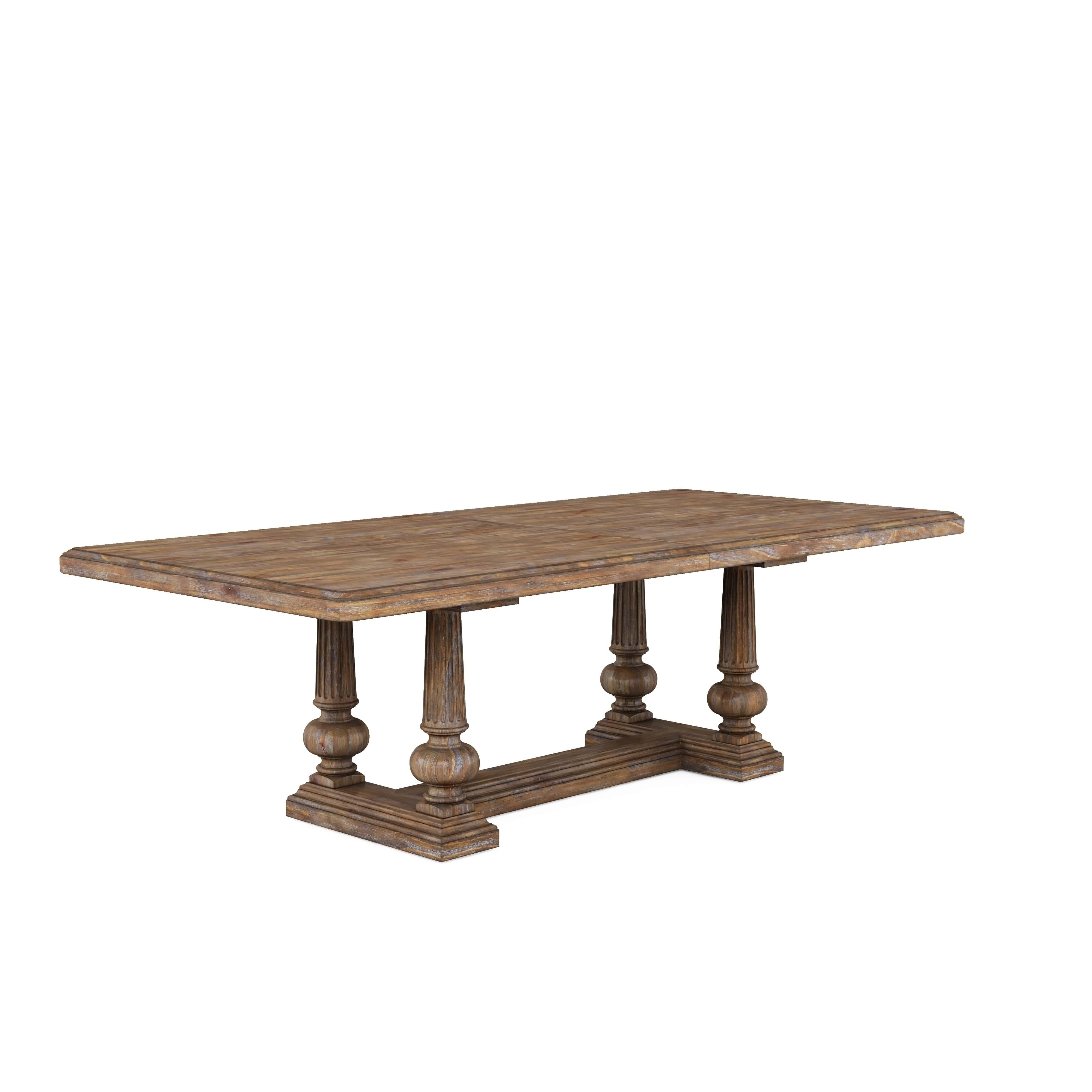 

    
Brown Wood Dining Room Trestle Table by A.R.T. Furniture Architrave
