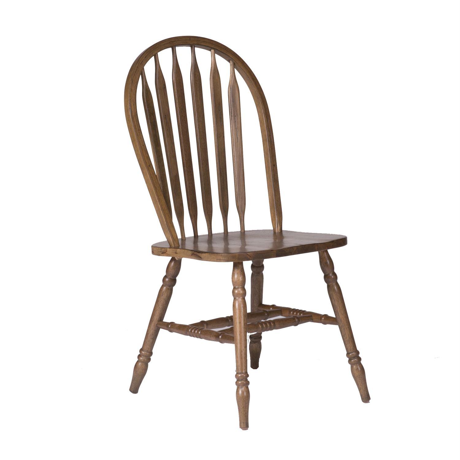 Transitional Dining Side Chair Carolina Crossing  (186-CD) Dining Side Chair 186-C1000S-Set-2 in Brown 