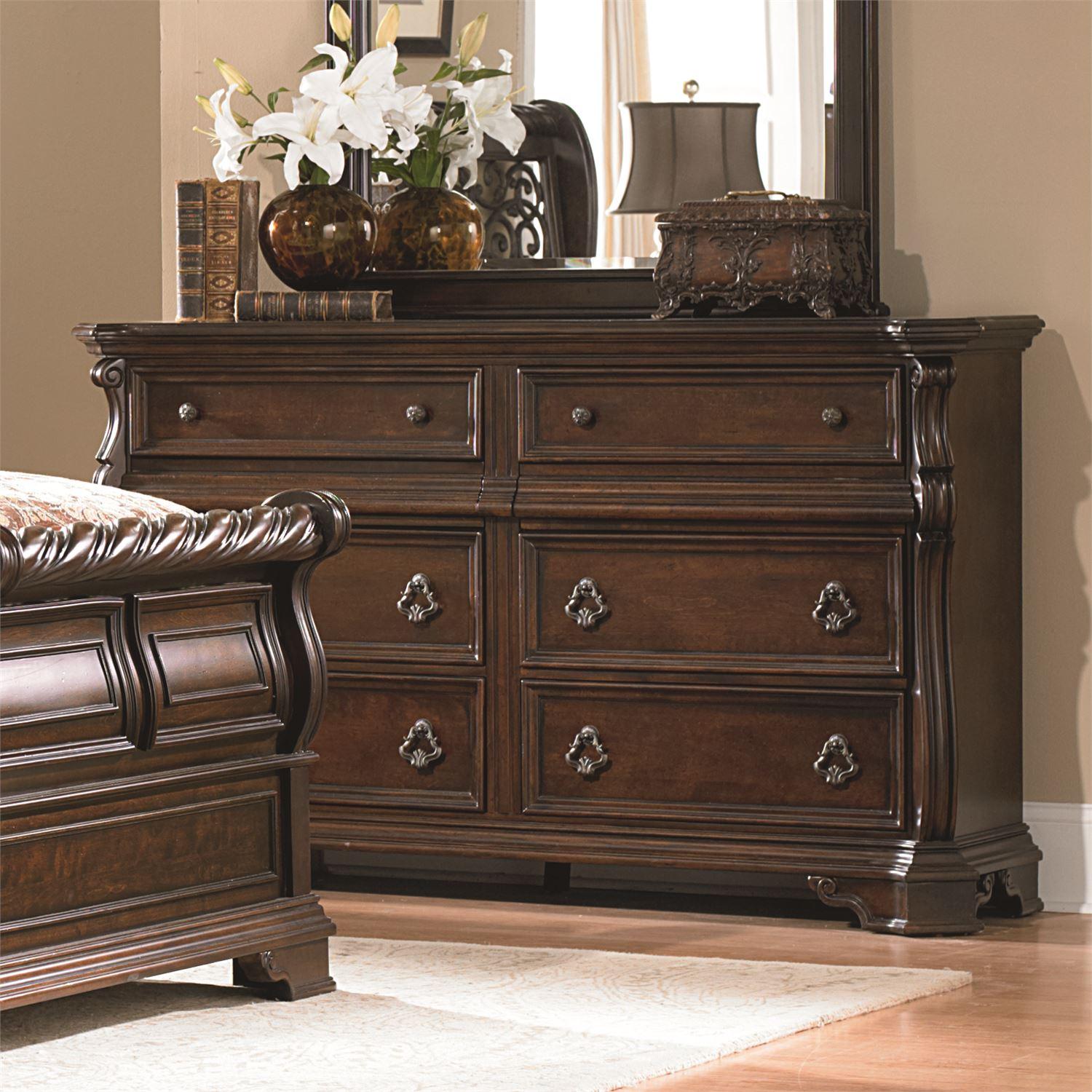 

    
Brownstone Finish Wood Double Dresser Arbor Place 575-BR31 Liberty Furniture
