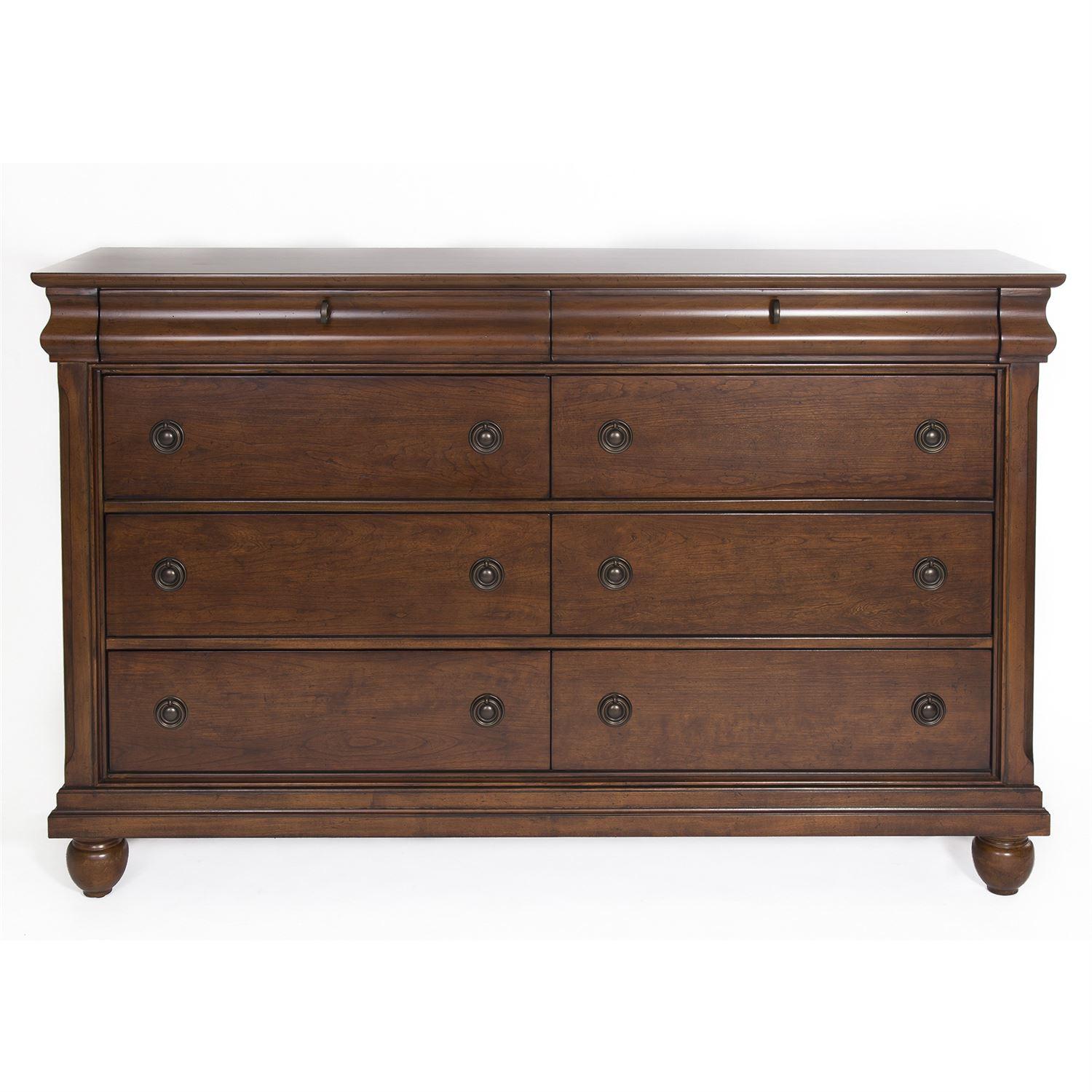 

    
Cherry Finish Double Dresser Rustic Traditions (589-BR) Liberty Furniture
