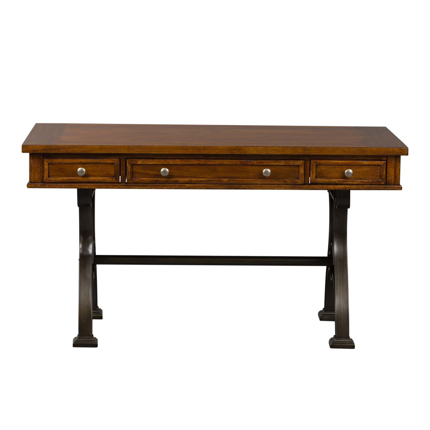 

    
Cobblestone Brown Finish Executive Desk Set 4 Pcs Arlington House (411-HO) Liberty Furniture
