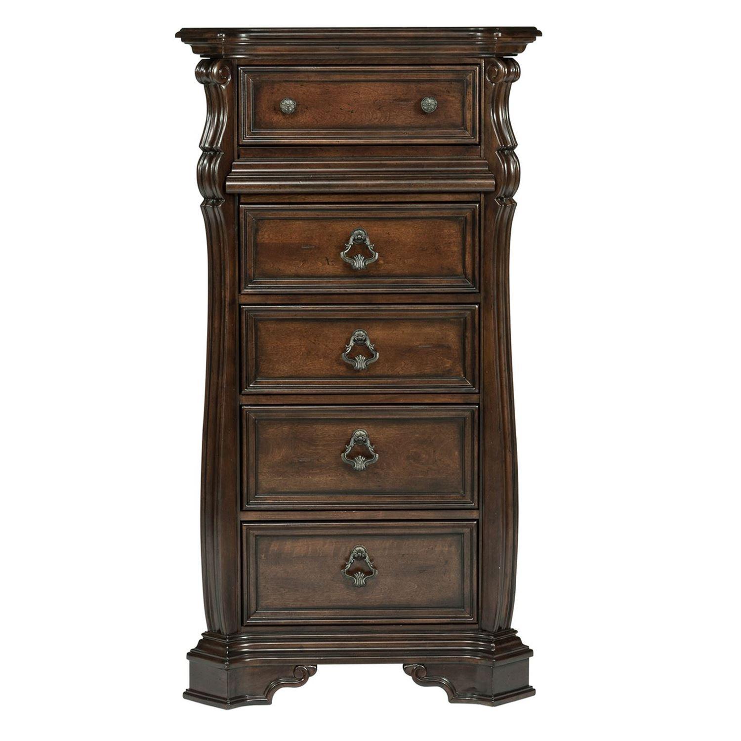 

    
Brownstone Finish Wood Lingerie Chest Arbor Place (575-BR) Liberty Furniture
