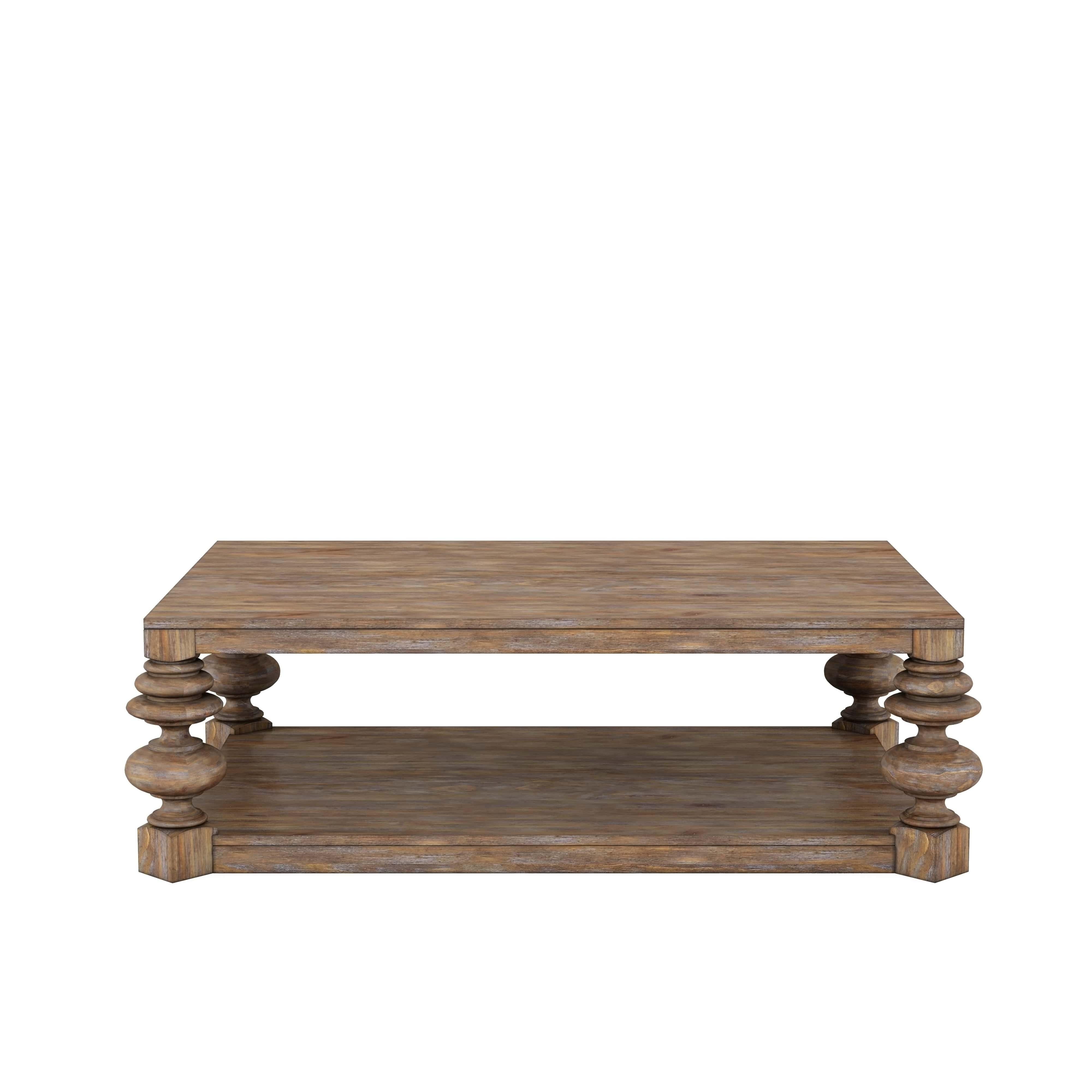 Traditional, Farmhouse Coffee Table Architrave 277300-2608 in Brown 