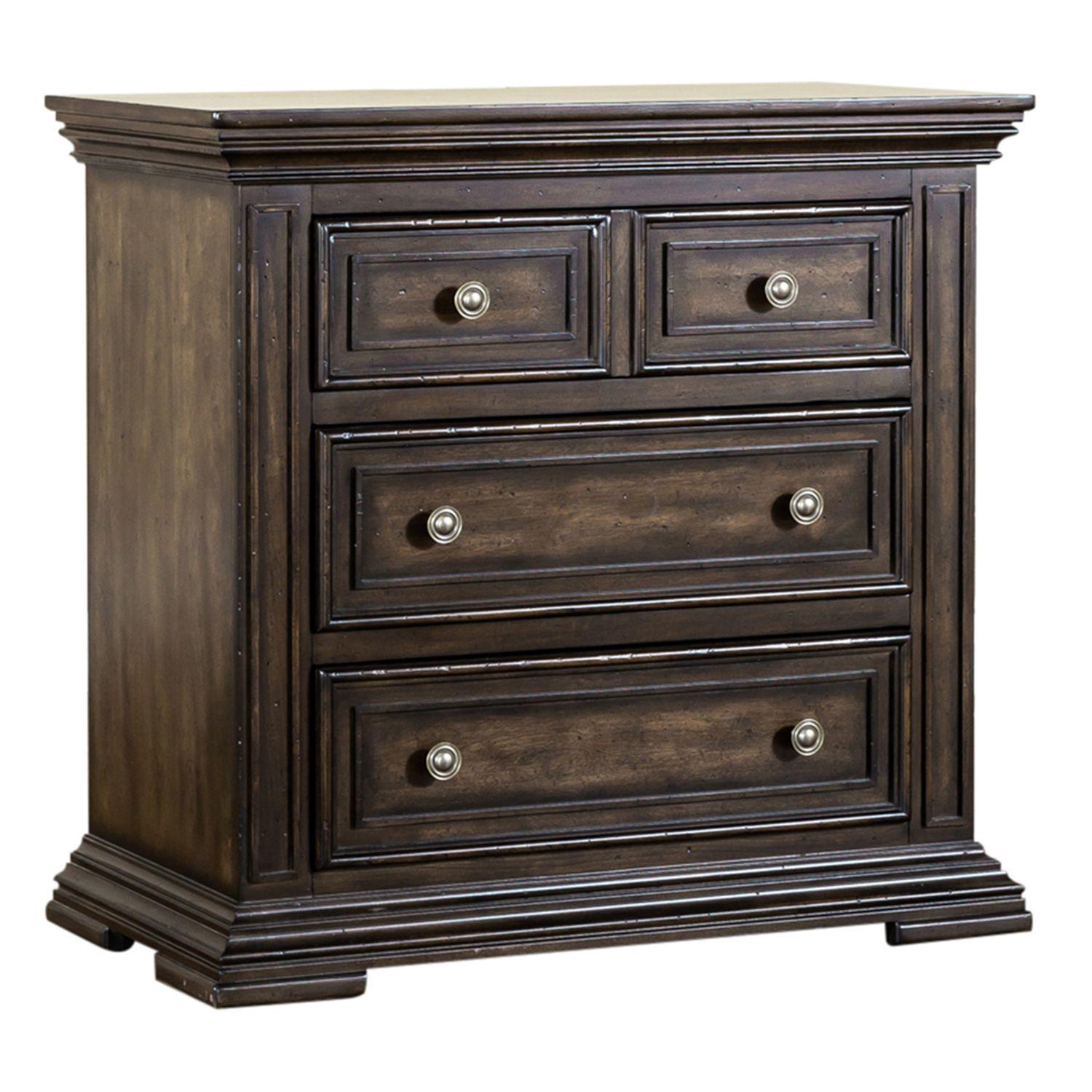 Transitional Bedside Chest Big Valley (361-BR) 361-BR62 in Brown 