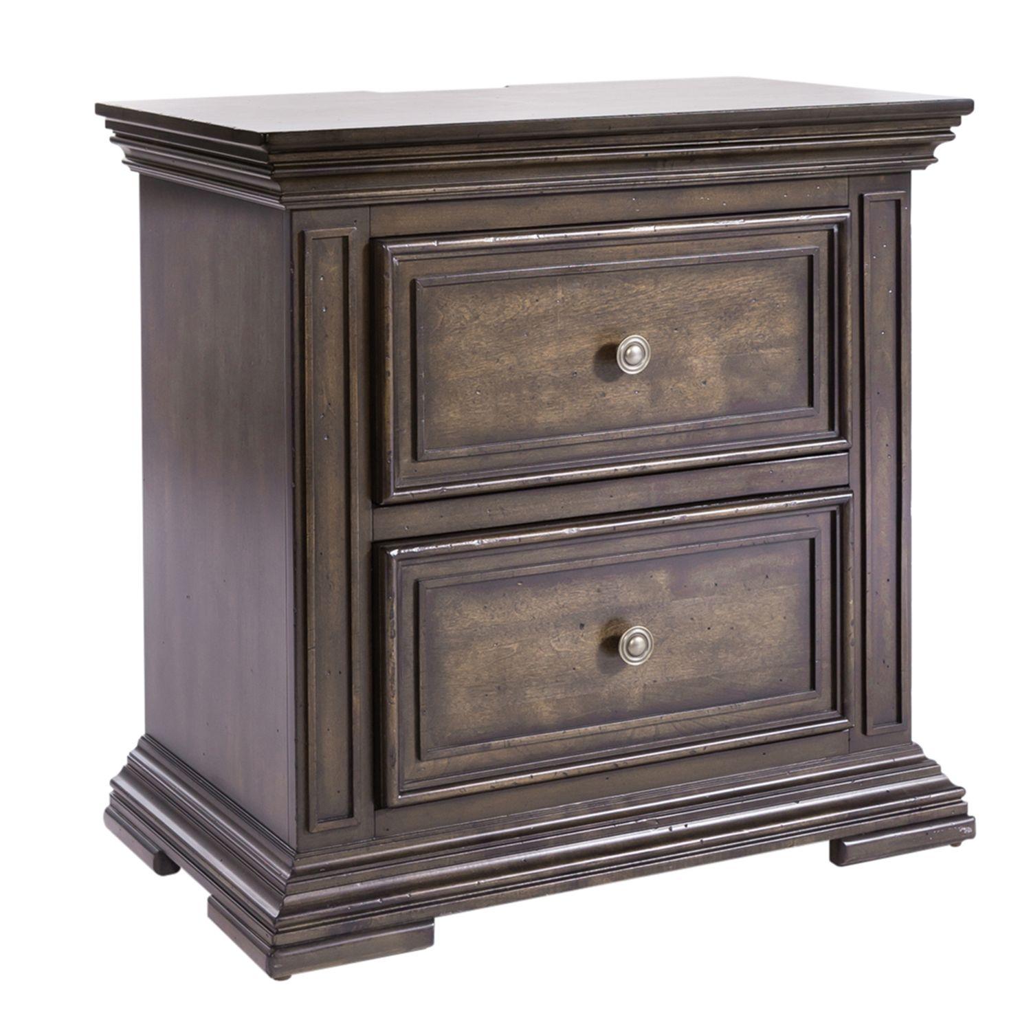 Transitional Nightstand Big Valley (361-BR) 361-BR61 in Brown 