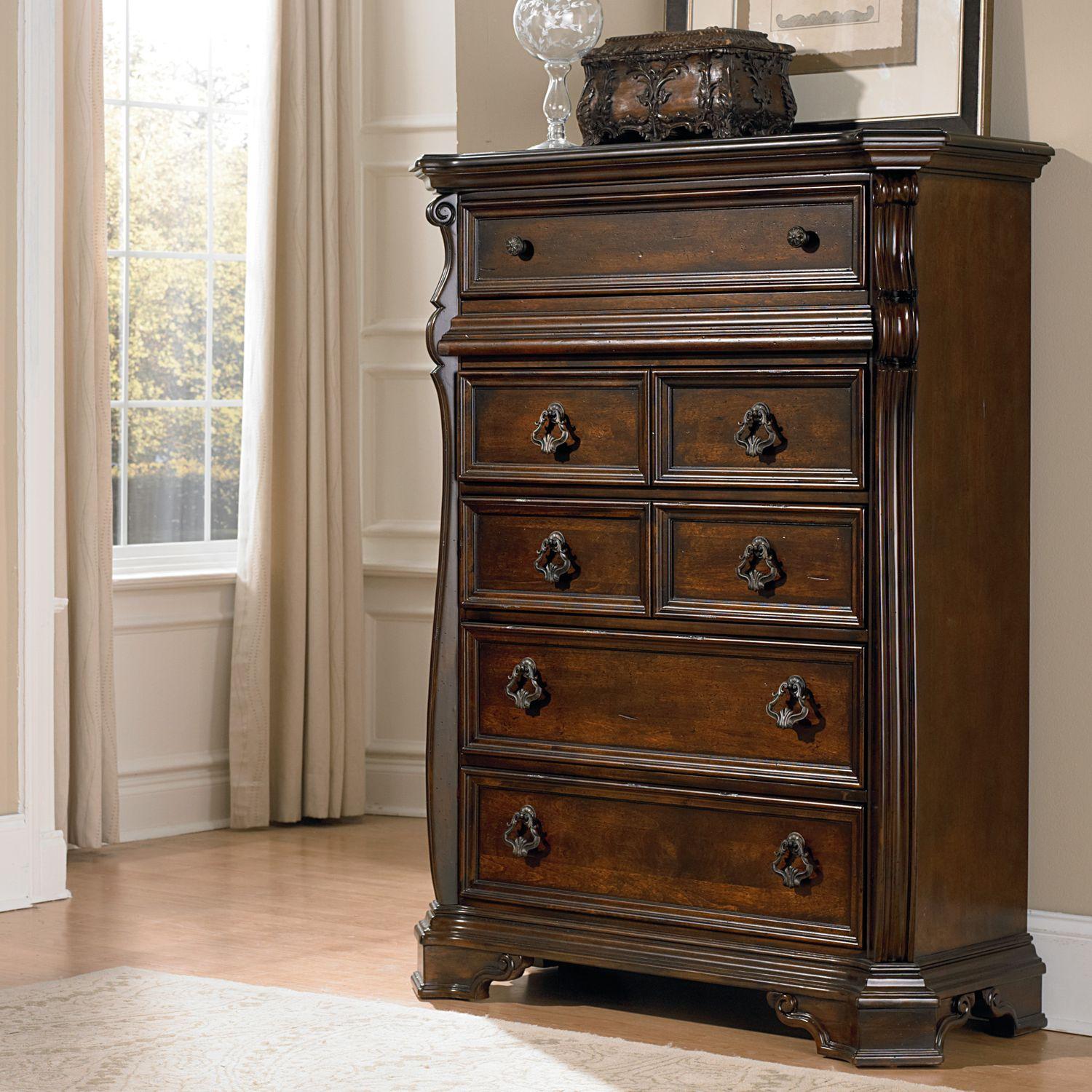 

    
Brownstone Finish Wood Bachelor Chest Arbor Place 575-BR41 Liberty Furniture
