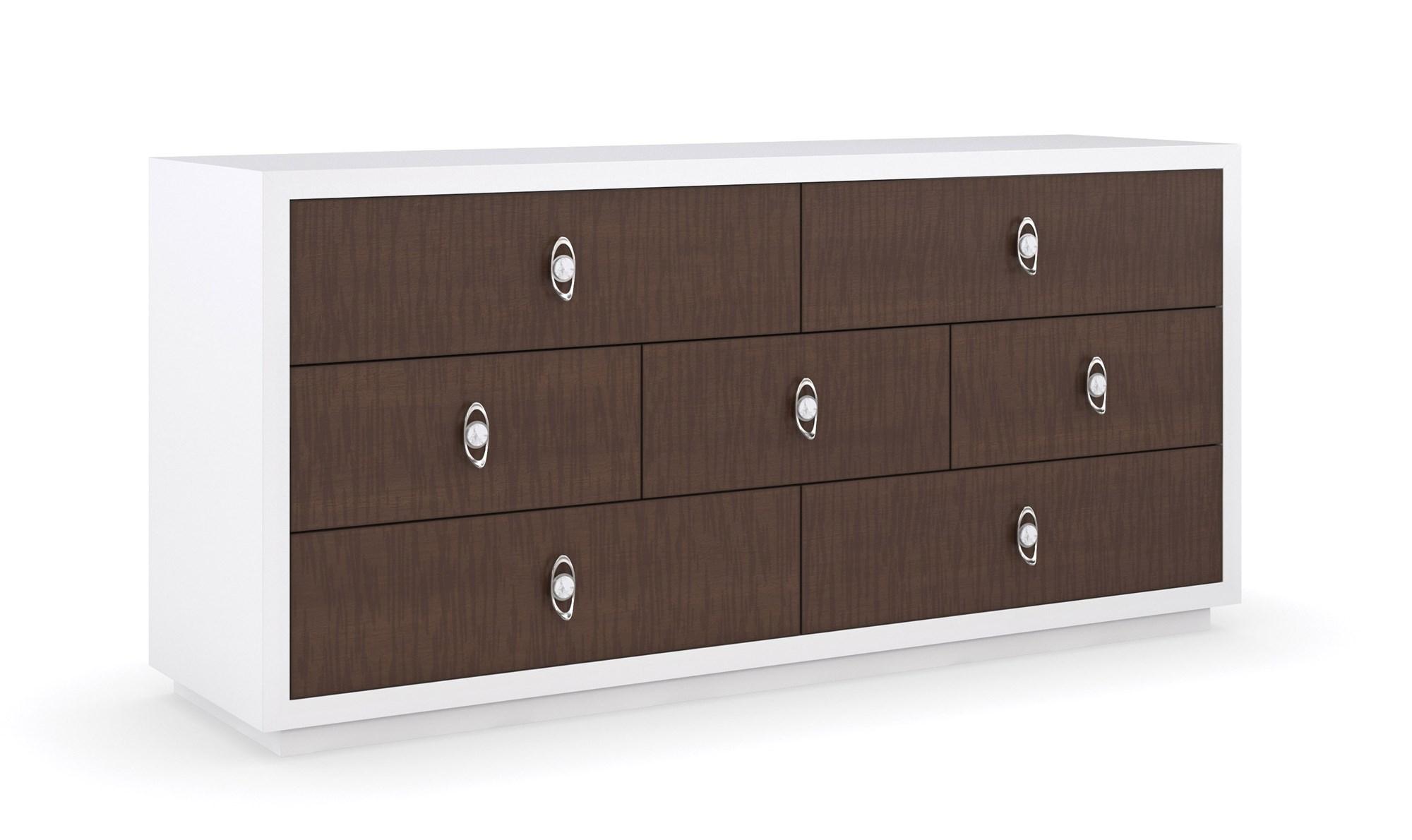 

    
Brunette & Cloud White Finish Dresser ON THE CONTRARY by Caracole
