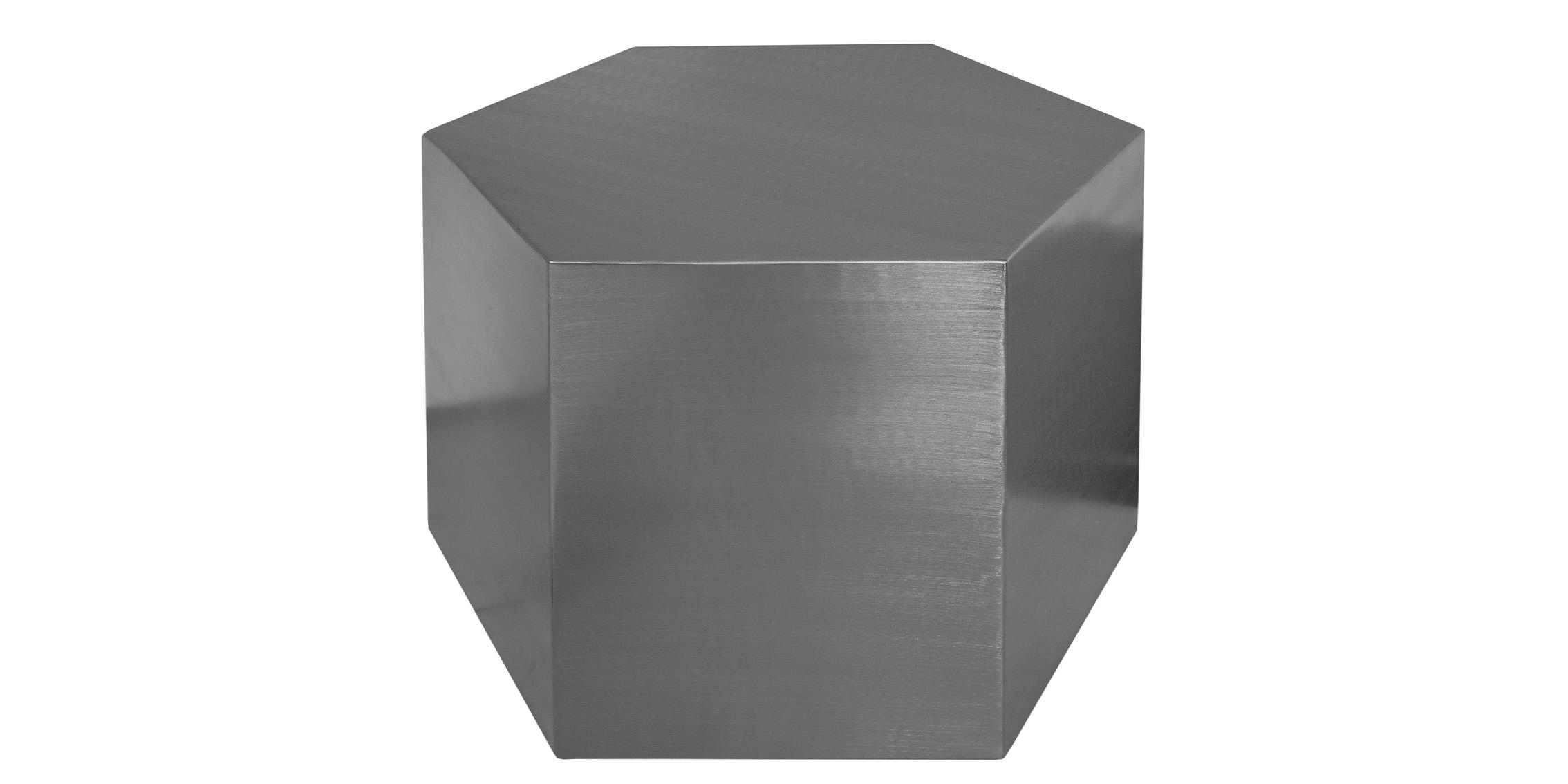 

        
094308252216Brushed Chrome Modular Coffee Table HEXAGON 293-CT-2PC Meridian Contemporary
