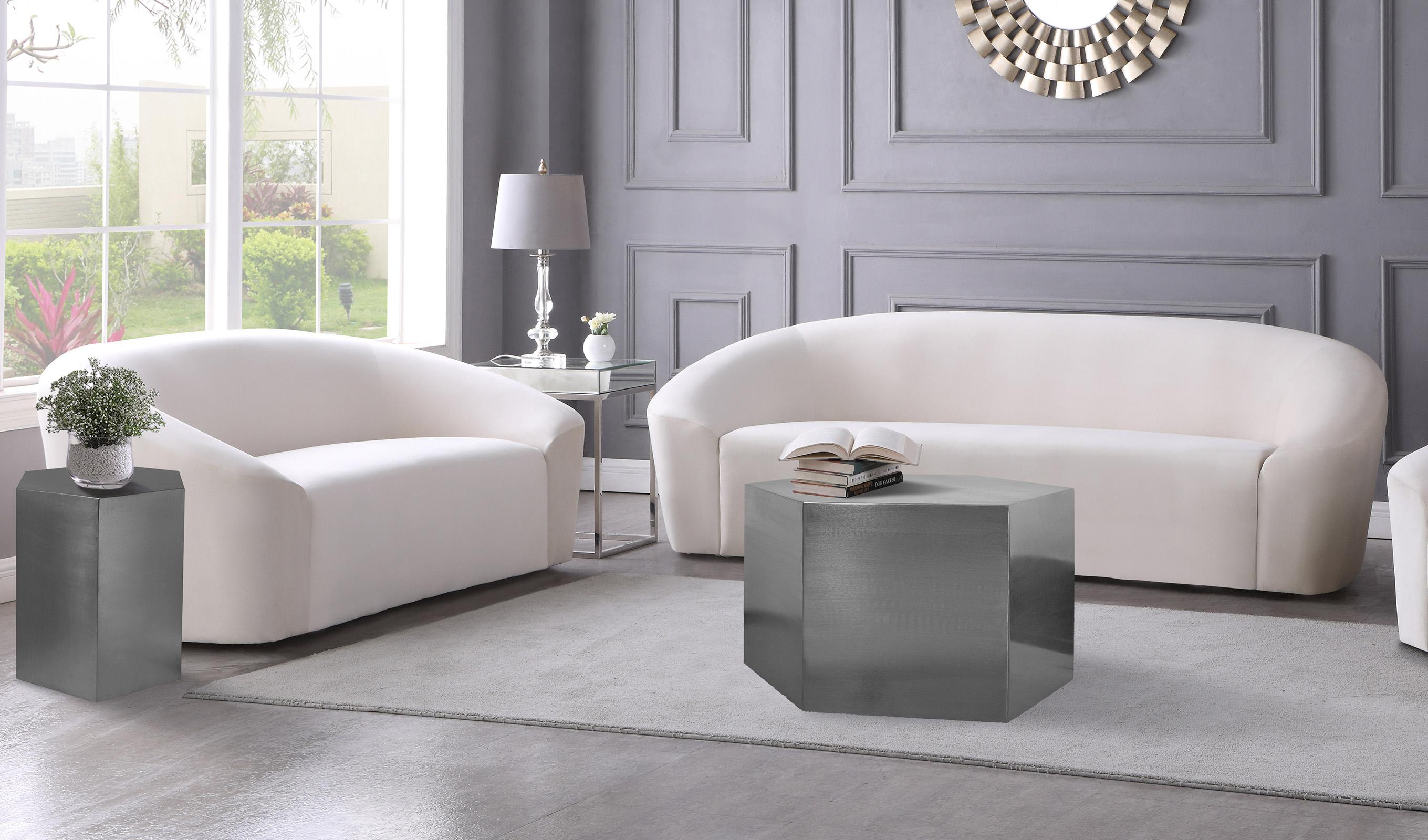 

    
Brushed Chrome Modular Coffee Table HEXAGON 293-CT Meridian Contemporary

