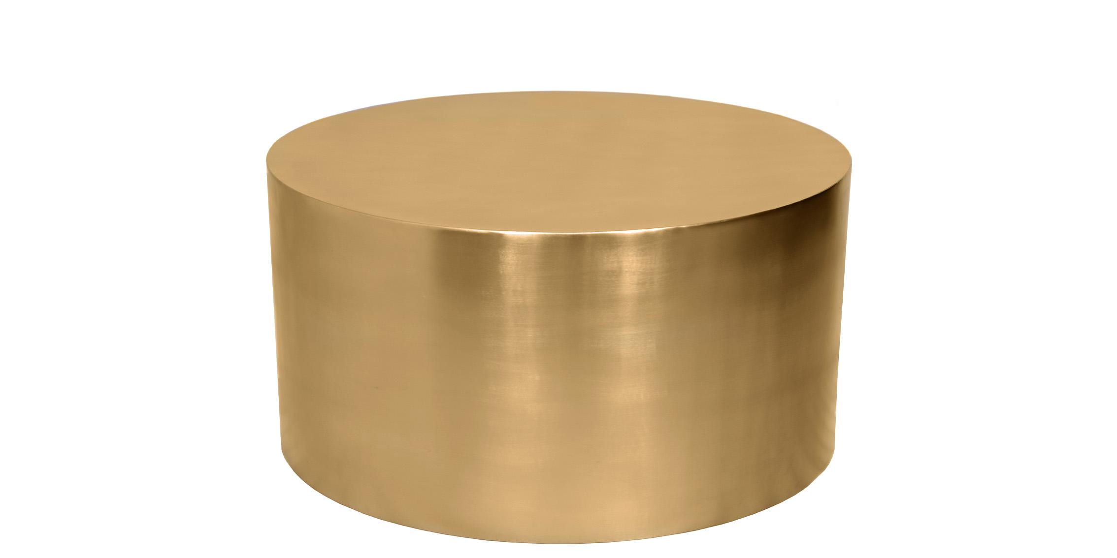 Contemporary, Modern Coffee Table CYLINDER 296-CT 296-CT in Gold 
