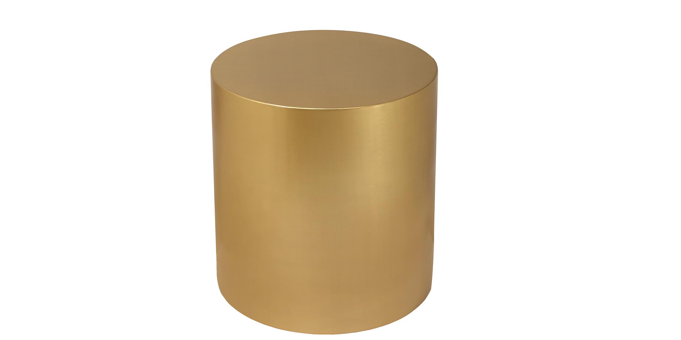 

    
 Shop  Brushed Gold Metal Round Coffee Table Set 2Pcs CYLINDER 296-CT Meridian Modern

