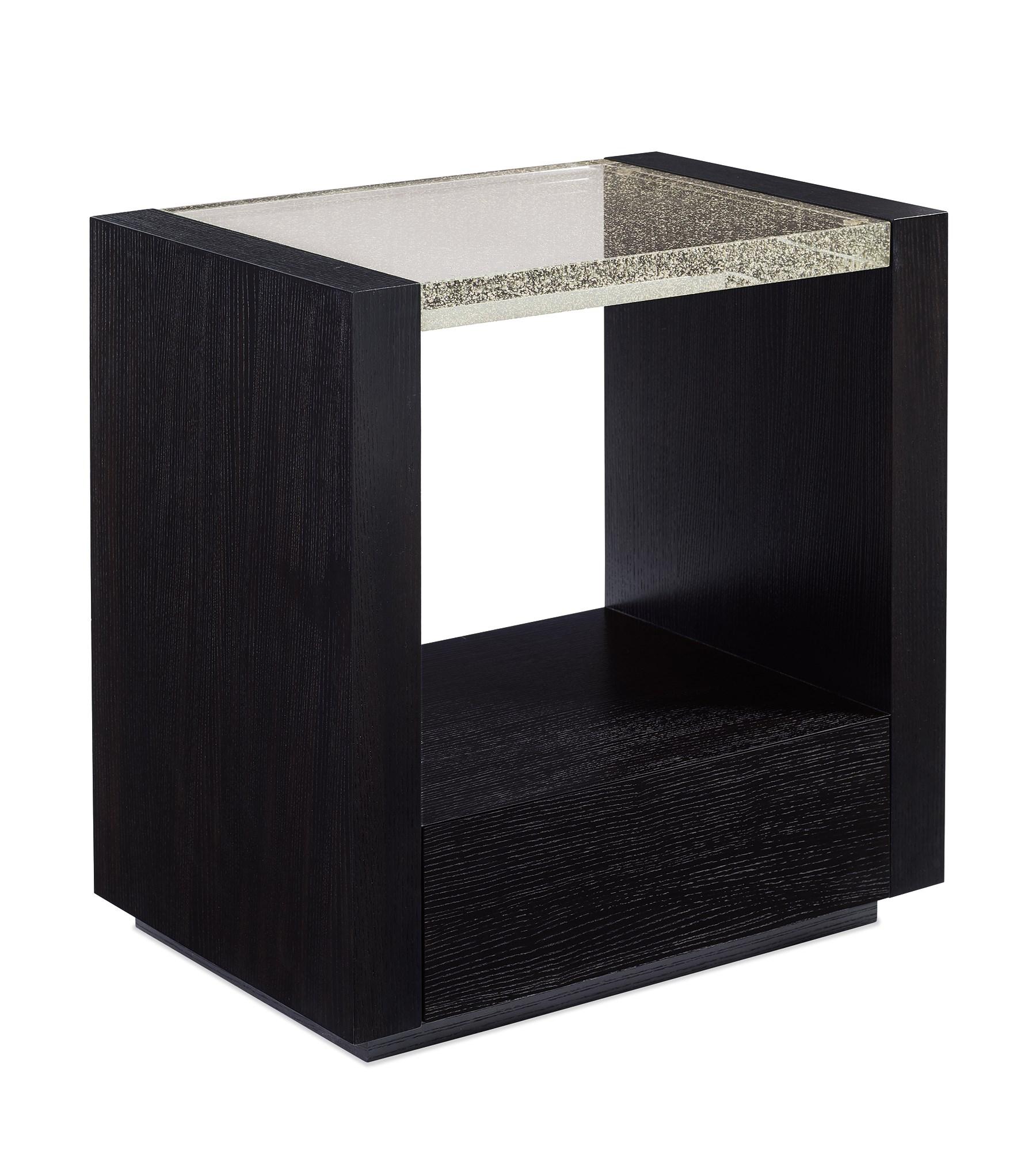 

    
Bubble Glass Top & Black Stained Ash REMIX SMALL NIGHTSTAND Set 2Pcs by Caracole
