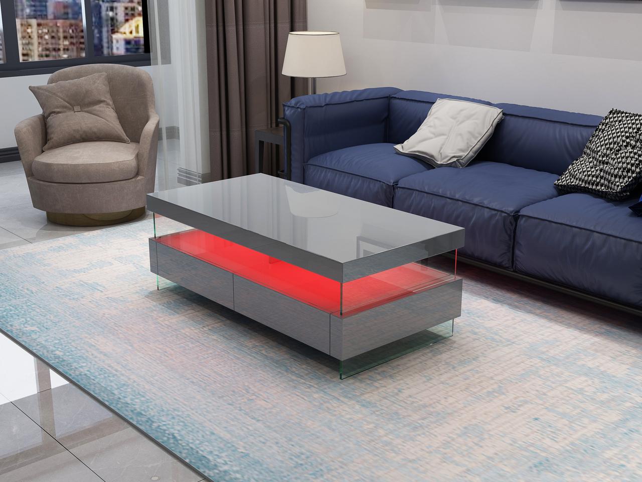 

    
Galaxy Home Furniture Ria Coffee Table Gray RIA-Gray-CT
