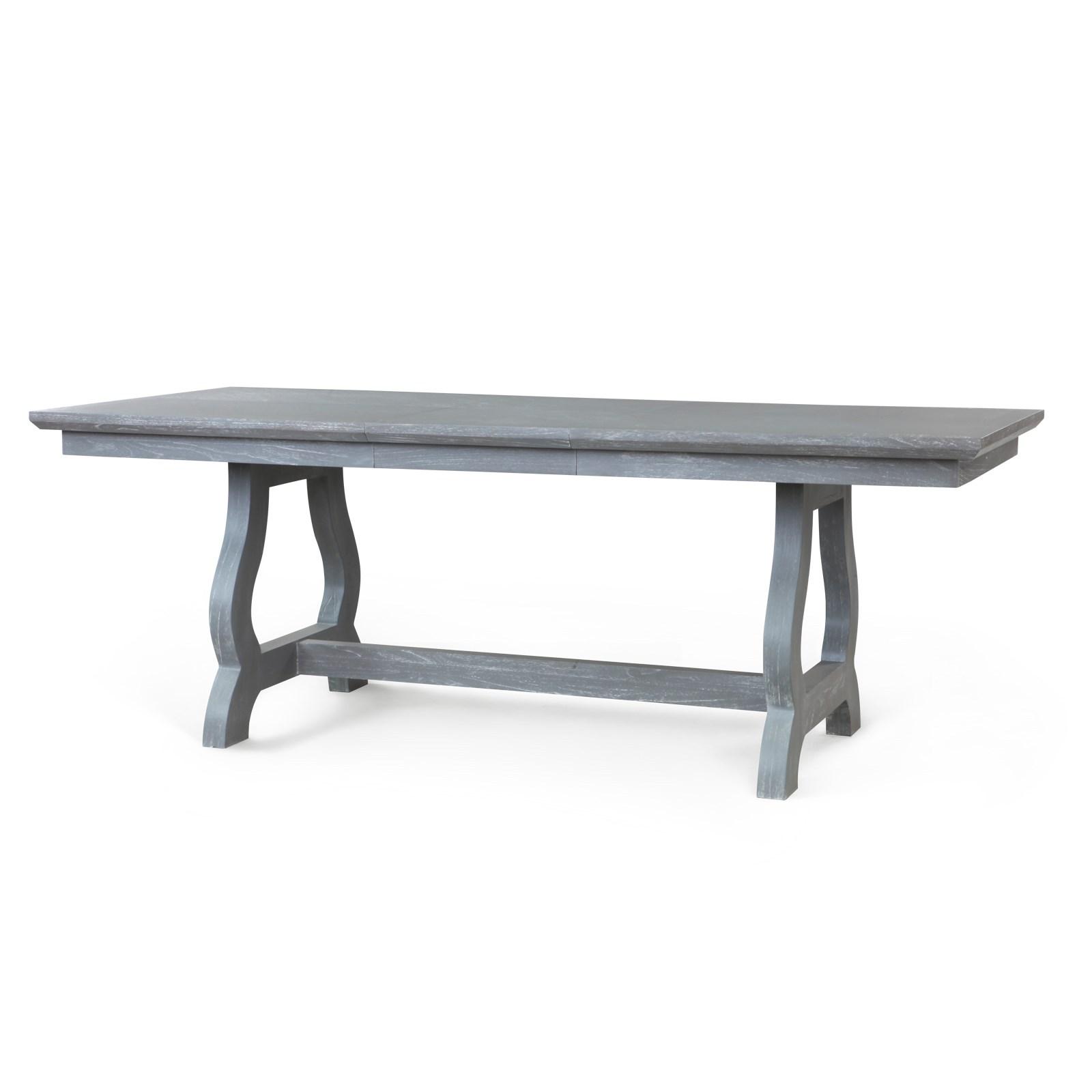 

    
Bungalow 5 Norwalk Grey Lacquered Cape Lilac Mahogany and Veneers Dining Table

