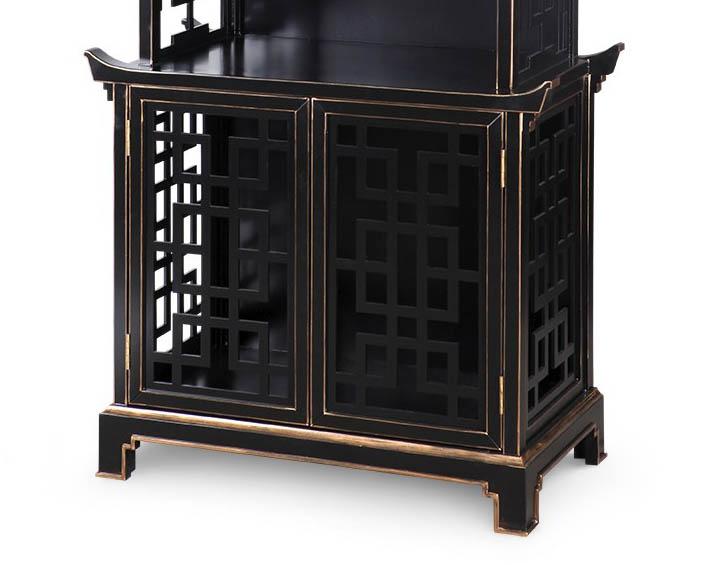

    
Bungalow 5 Furniture Bungalow 5 Pagoda Shelf Black PAG-475-01-Shelf
